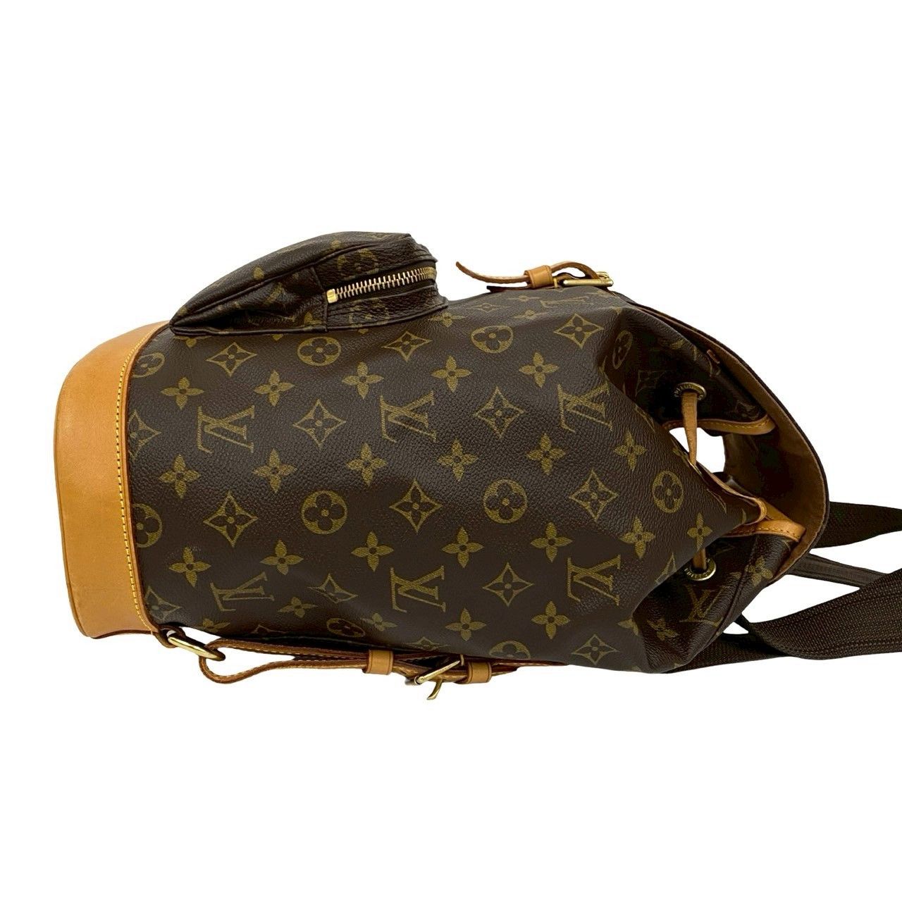 Louis Vuitton Louis Vuitton Louis Vuitton Montsouris Monogram Leather Backpack Canvas Backpack DUTY FREE for USA Size ONE SIZE - 7 Thumbnail