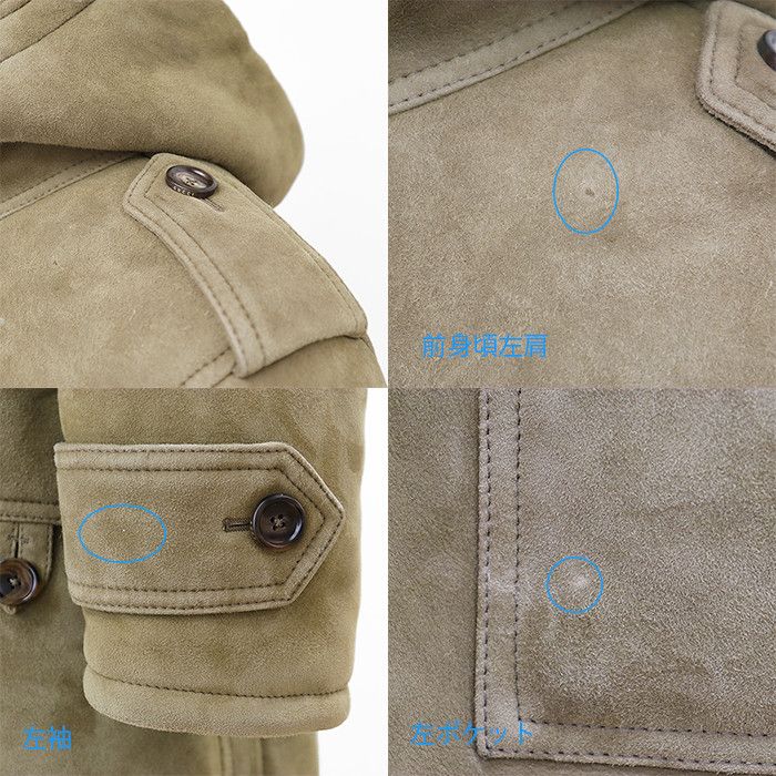 Gucci Gucci Gucci Shearling Sheepskin Coat Leather Outerwear DUTY FREE for USA Size ONE SIZE - 7 Thumbnail