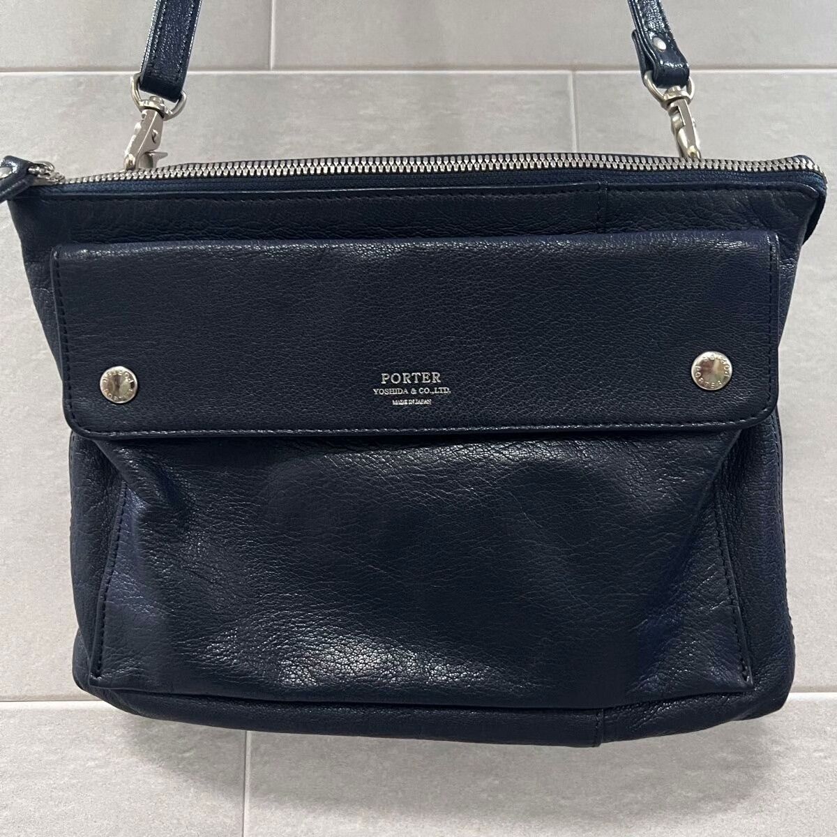 Porter porter rambler leather shoulder bag with logo Size ONE SIZE - 2 Thumbnail