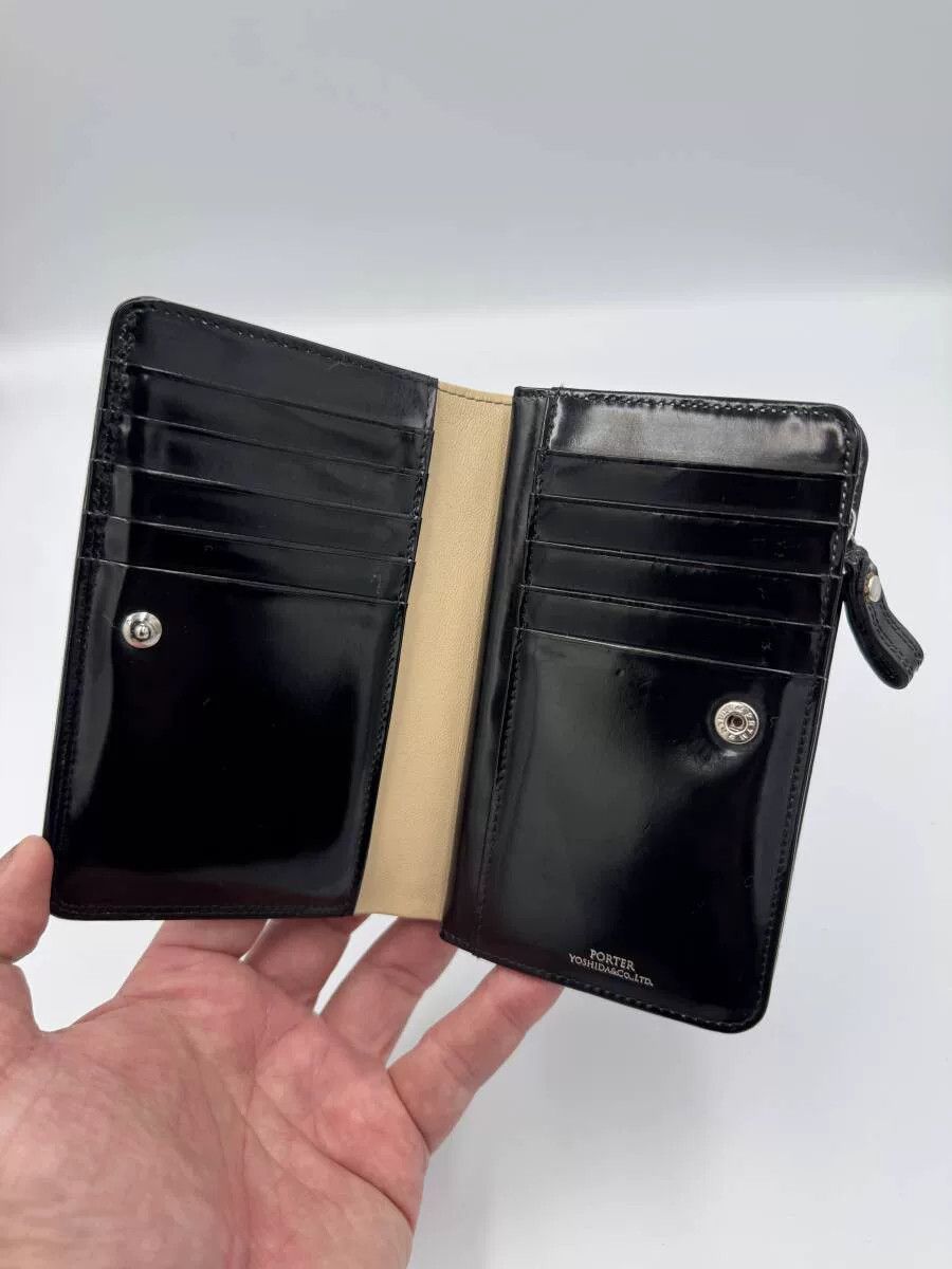 Porter luxurious porter leather wallet in classic black Size ONE SIZE - 4 Thumbnail