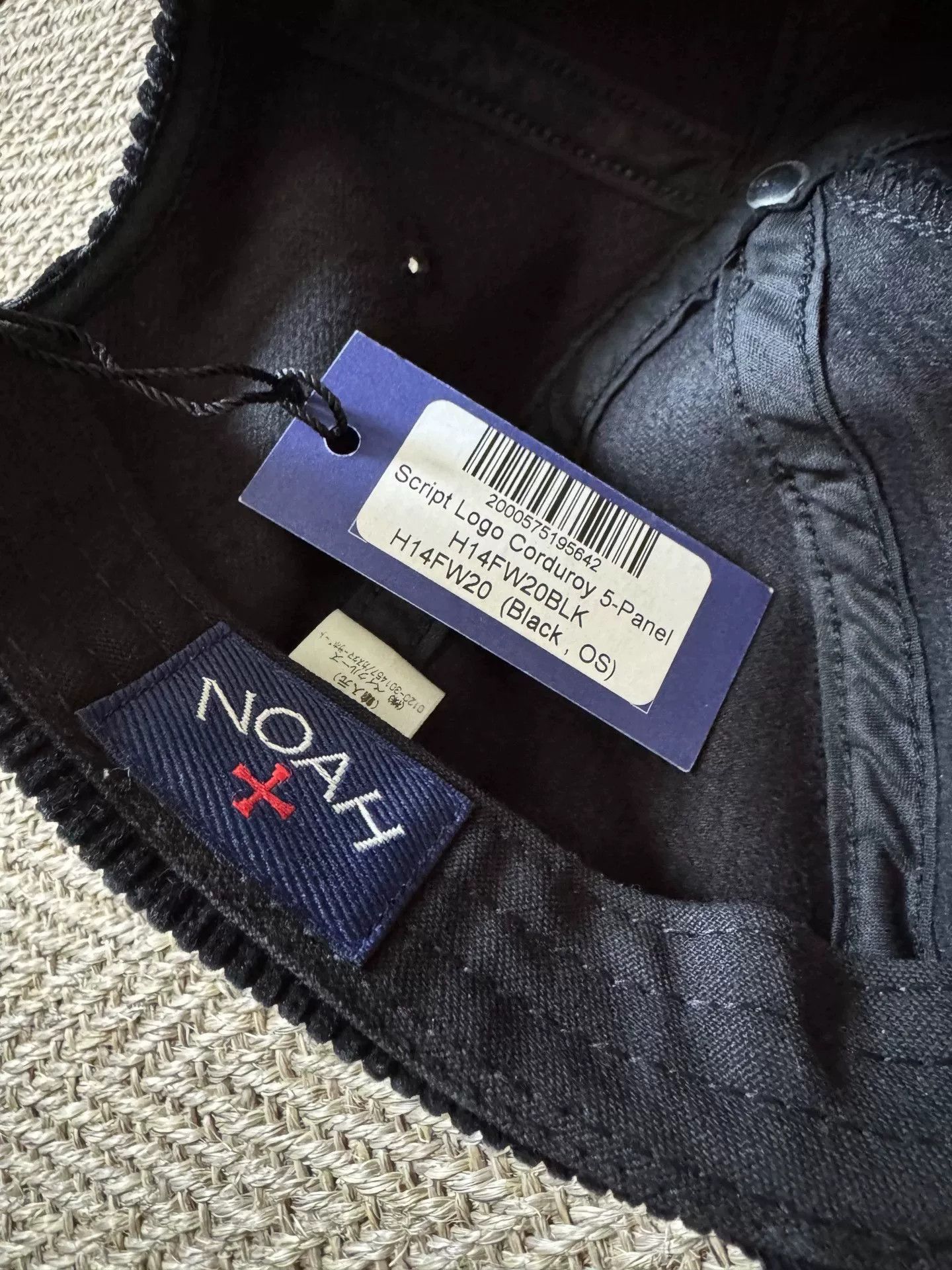 Noah noah script logo corduroy 5-panel cap Size ONE SIZE - 7 Thumbnail