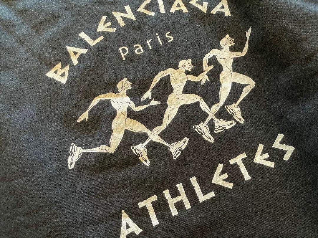 Balenciaga Balenciaga Marathon Sweater SS21 Heavyweight Hoodie Size US M / EU 48-50 / 2 - 2 Thumbnail