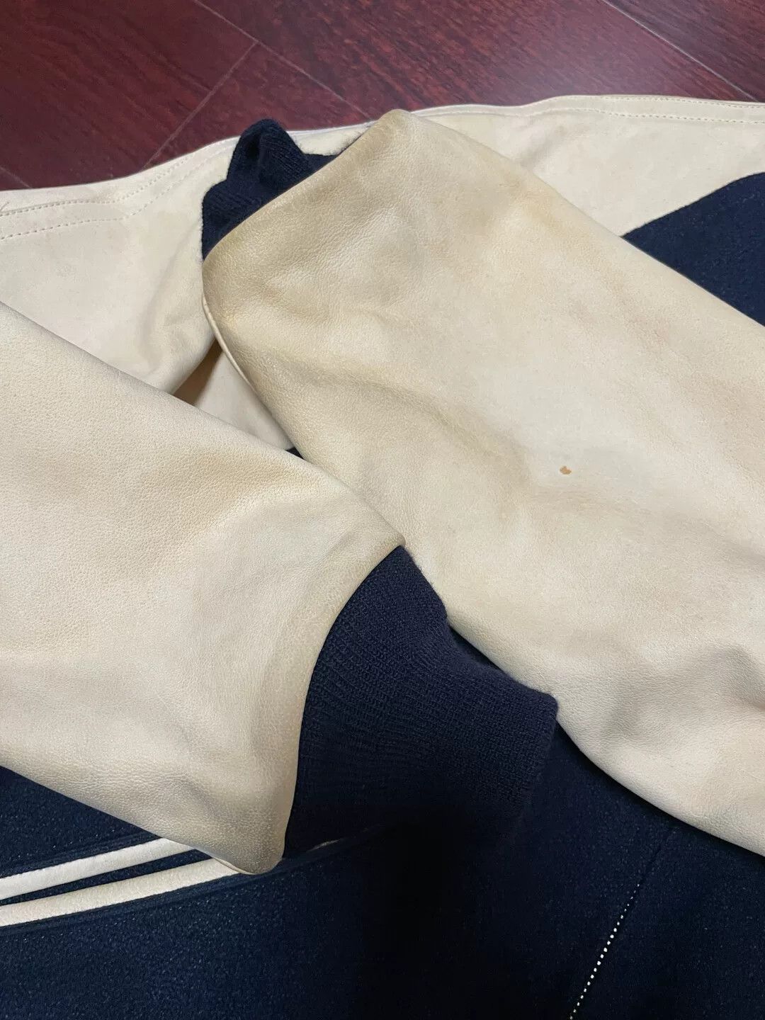Visvim visvim baseball jacket with natural leather sleeves Size US M / EU 48-50 / 2 - 2 Thumbnail