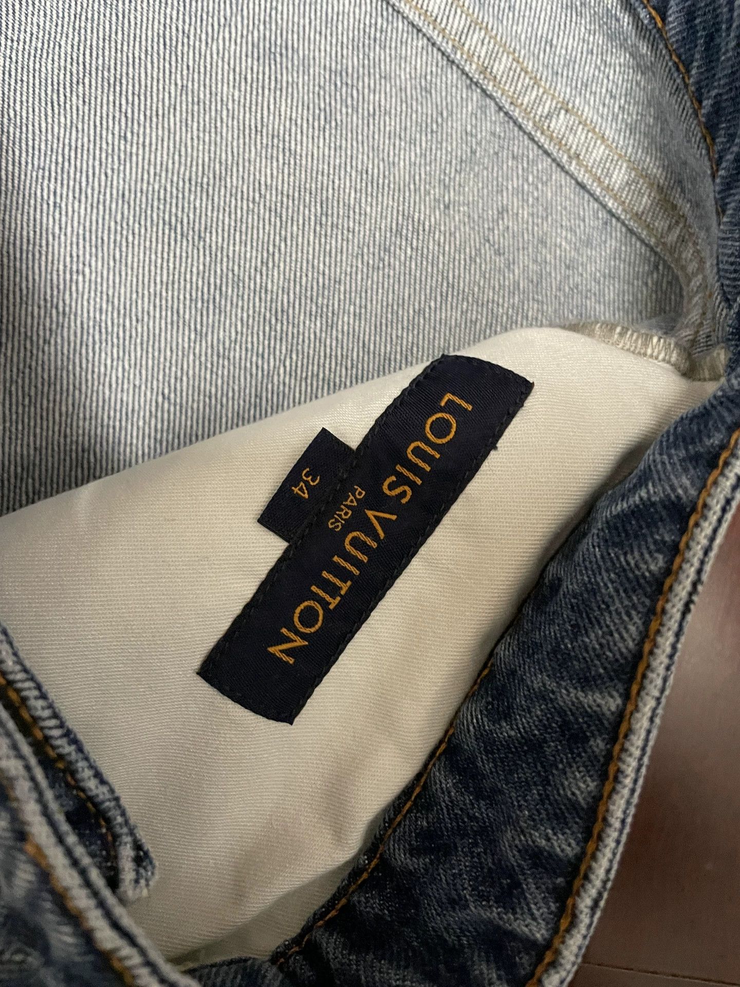 Louis Vuitton lv printed denim pants size 34 Size US 34 / EU 50 - 6 Thumbnail