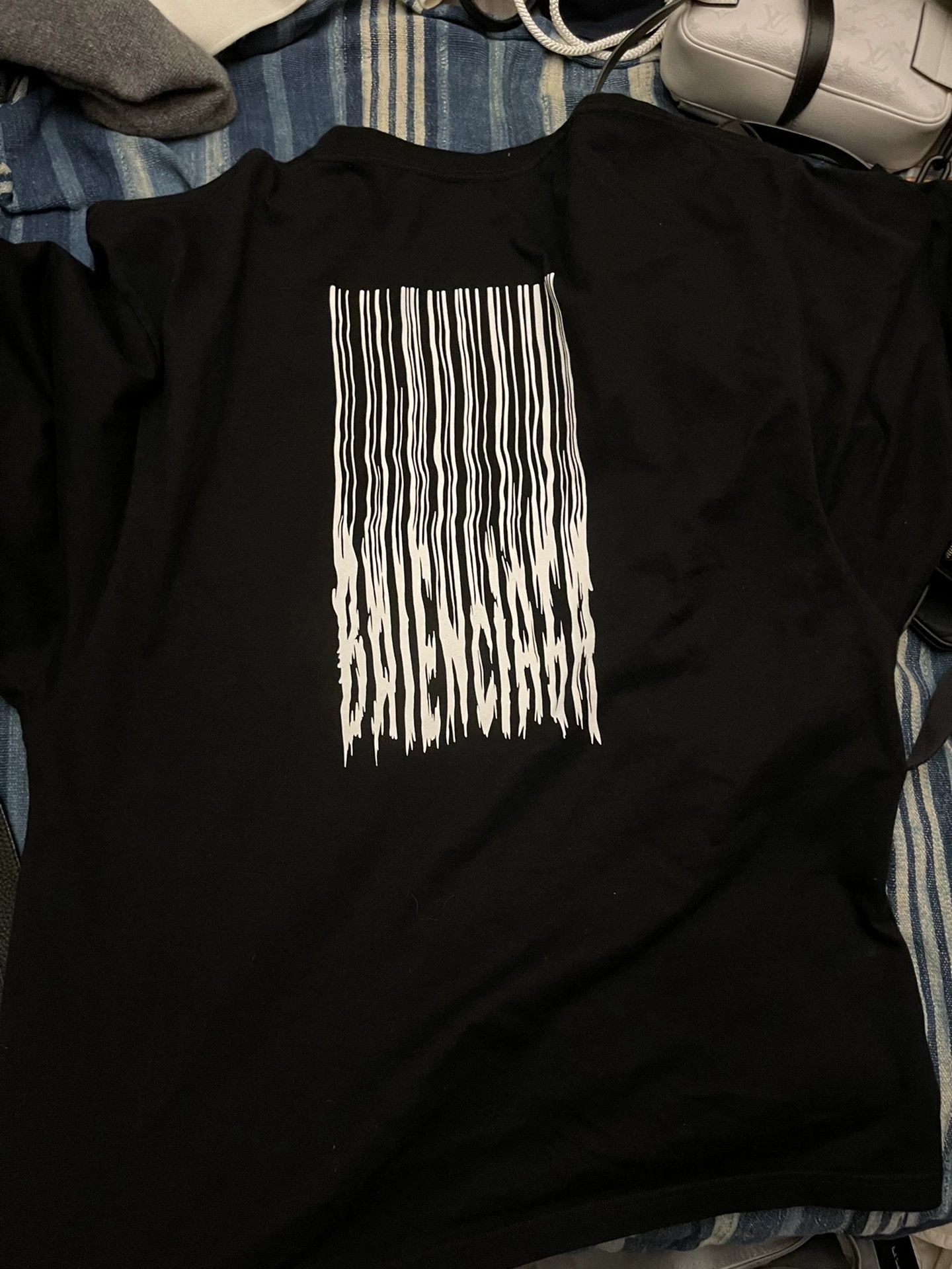 Balenciaga balenciaga black waterfall logo tee Size XS / US 0-2 / IT 36-38 - 2 Thumbnail