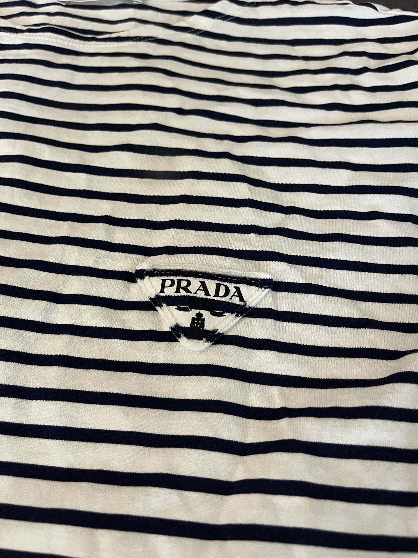 Prada prada striped long sleeve shirt in excellent condition Size US XL / EU 56 / 4 - 2 Thumbnail