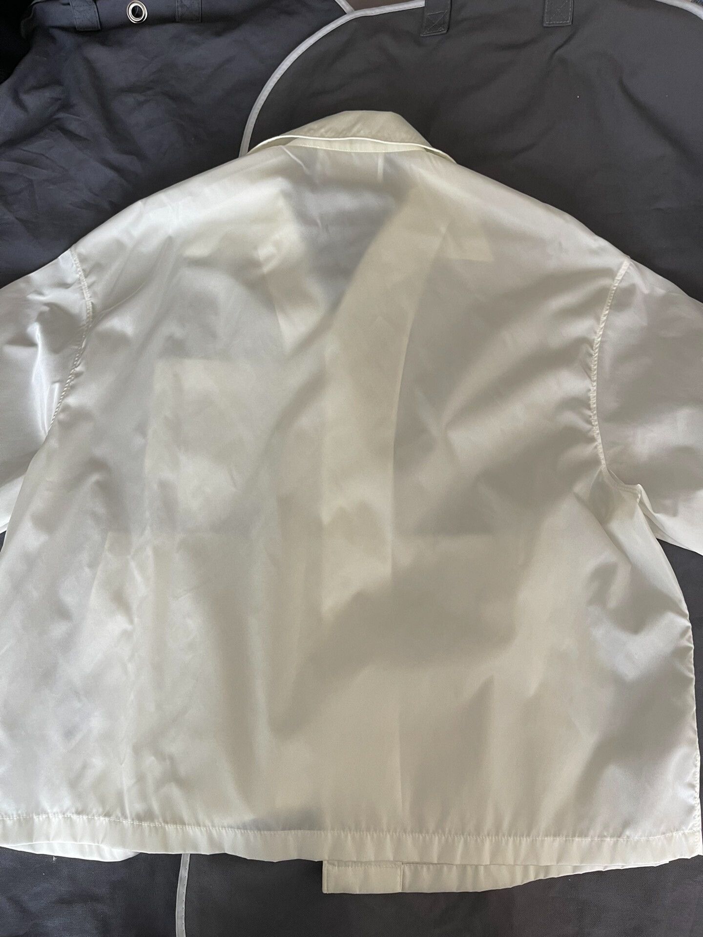 Prada prada recycled nylon shirt in white Size US L / EU 52-54 / 3 - 2 Thumbnail