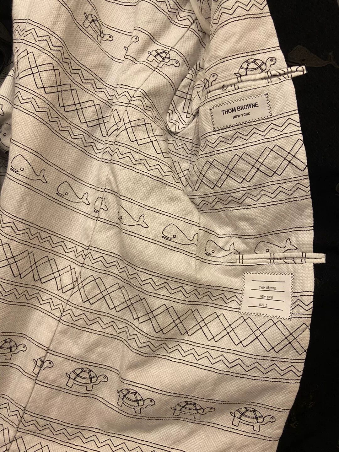 Thom Browne thom browne embroidered black coat with details Size US M / EU 48-50 / 2 - 5 Thumbnail