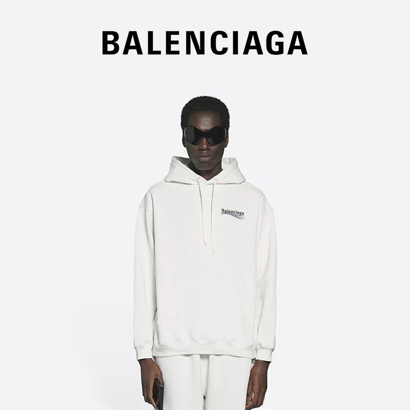 Balenciaga balenciaga political campaign white hoodie Size US M / EU 48-50 / 2 - 5 Thumbnail