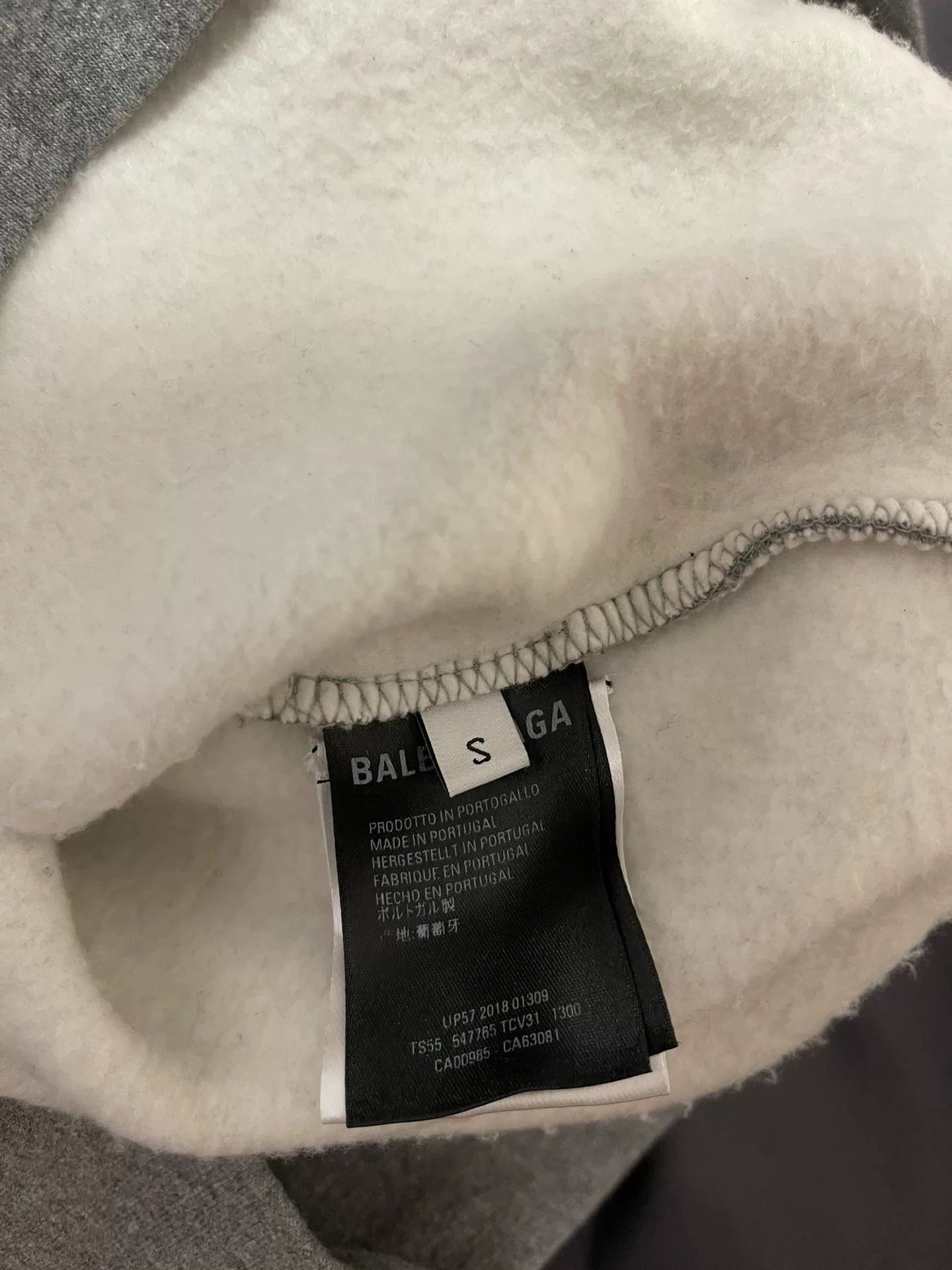 Balenciaga balenciaga gray hoodie with logo Size US S / EU 44-46 / 1 - 4 Thumbnail