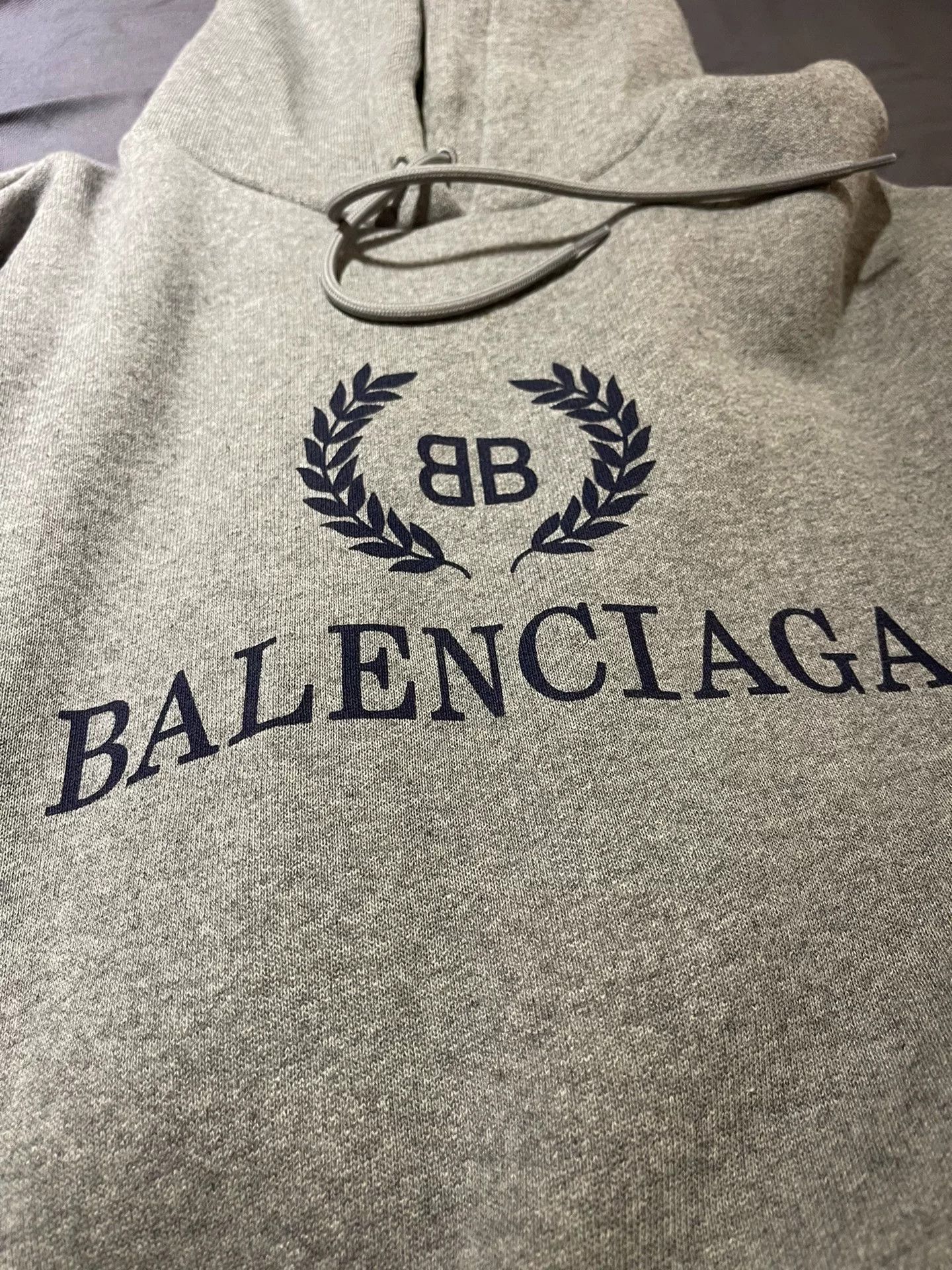 Balenciaga balenciaga gray hoodie with logo Size US S / EU 44-46 / 1 - 2 Thumbnail