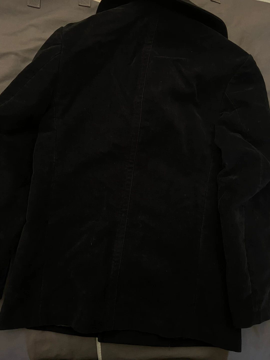 Maison Margiela maison margiela double-breasted coat in navy Size US L / EU 52-54 / 3 - 3 Thumbnail