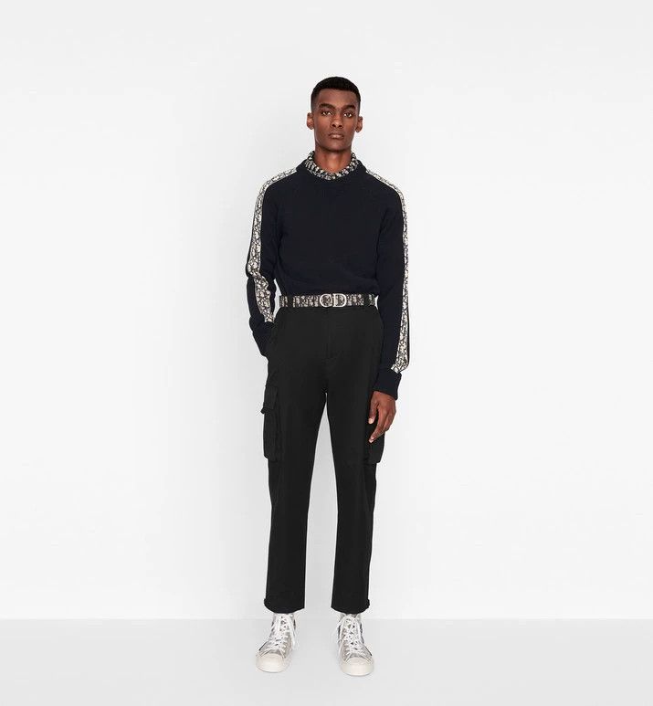 Dior dior logo sweater in navy blue Size US L / EU 52-54 / 3 - 2 Thumbnail