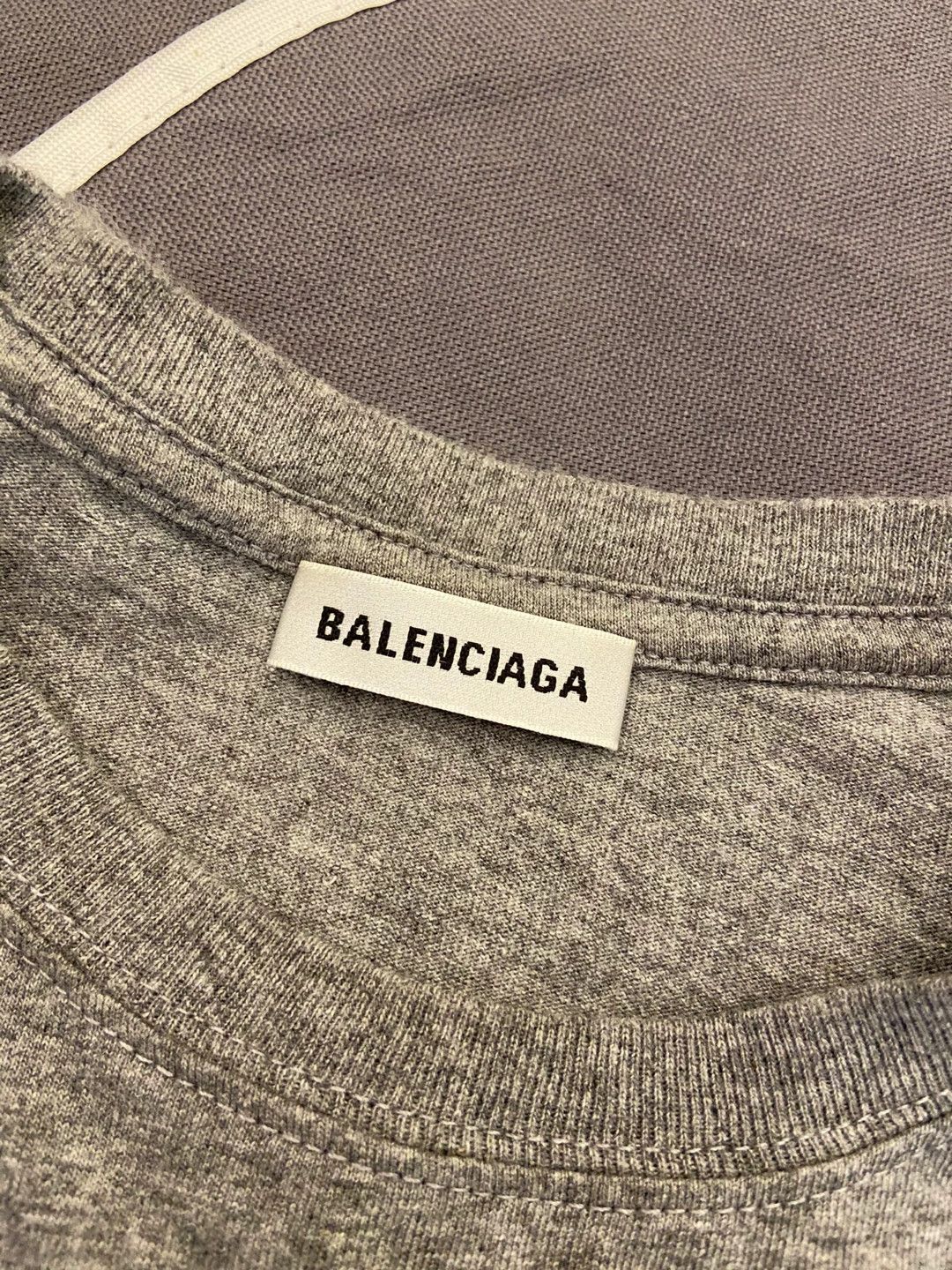 Balenciaga balenciaga gray logo tee shirt Size US XS / EU 42 / 0 - 3 Thumbnail