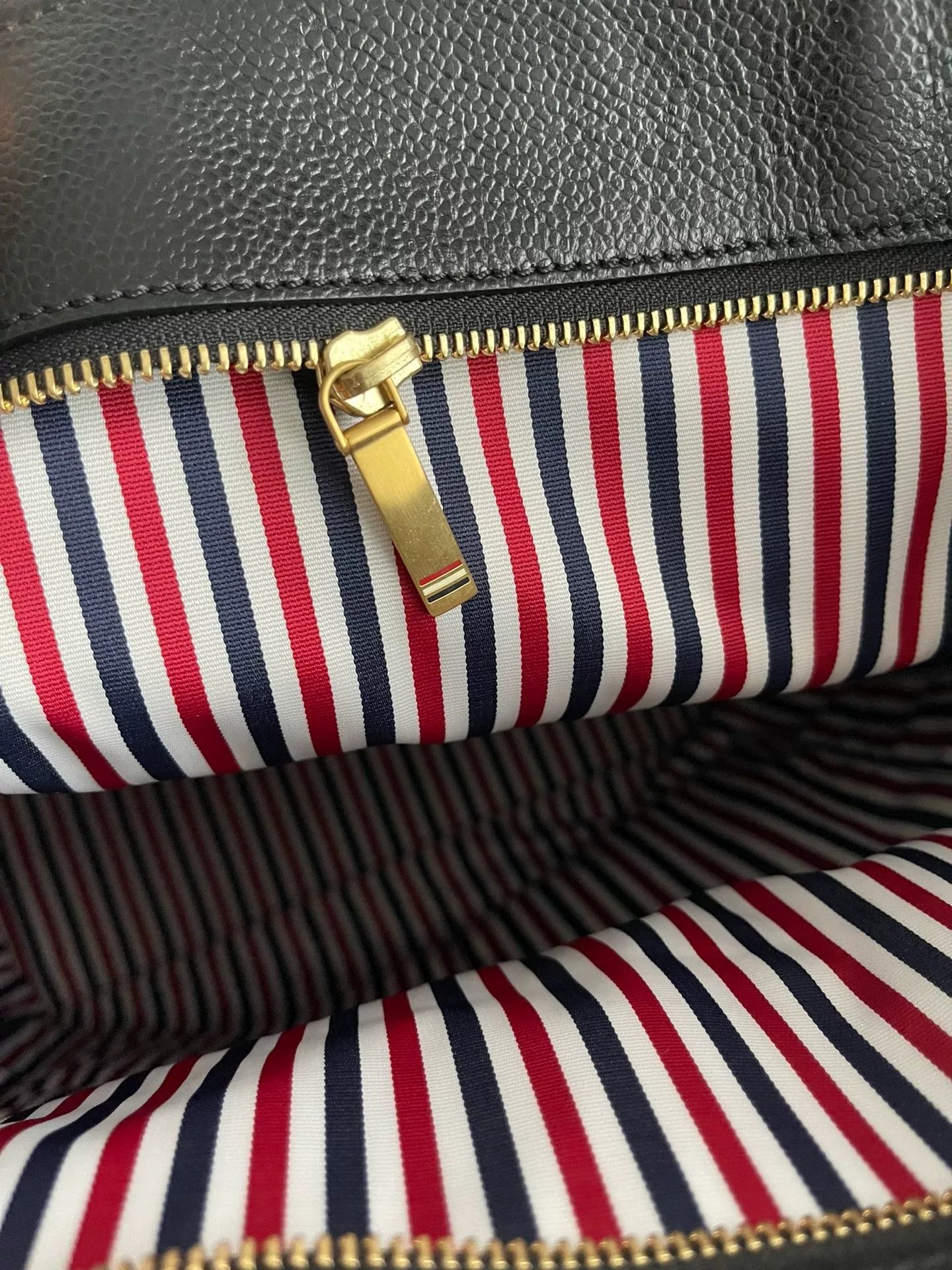 Thom Browne thom browne black tote bag with leather texture Size ONE SIZE - 3 Thumbnail
