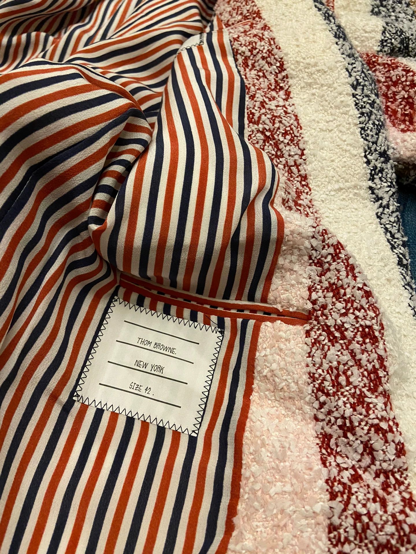 Thom Browne thom browne striped woven coat size 42 Size L / US 10 / IT 46 - 5 Thumbnail