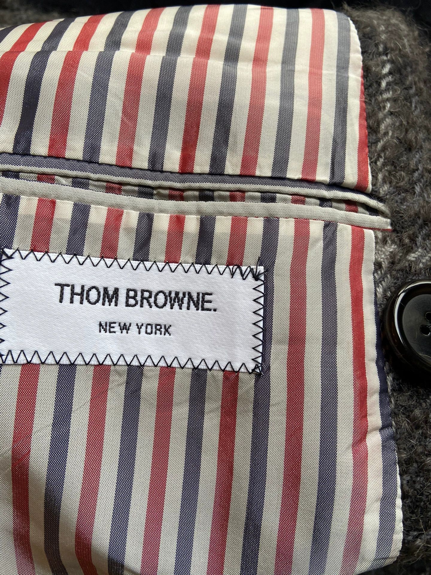 Thom Browne thom browne double-breasted coat in grey Size US S / EU 44-46 / 1 - 5 Thumbnail