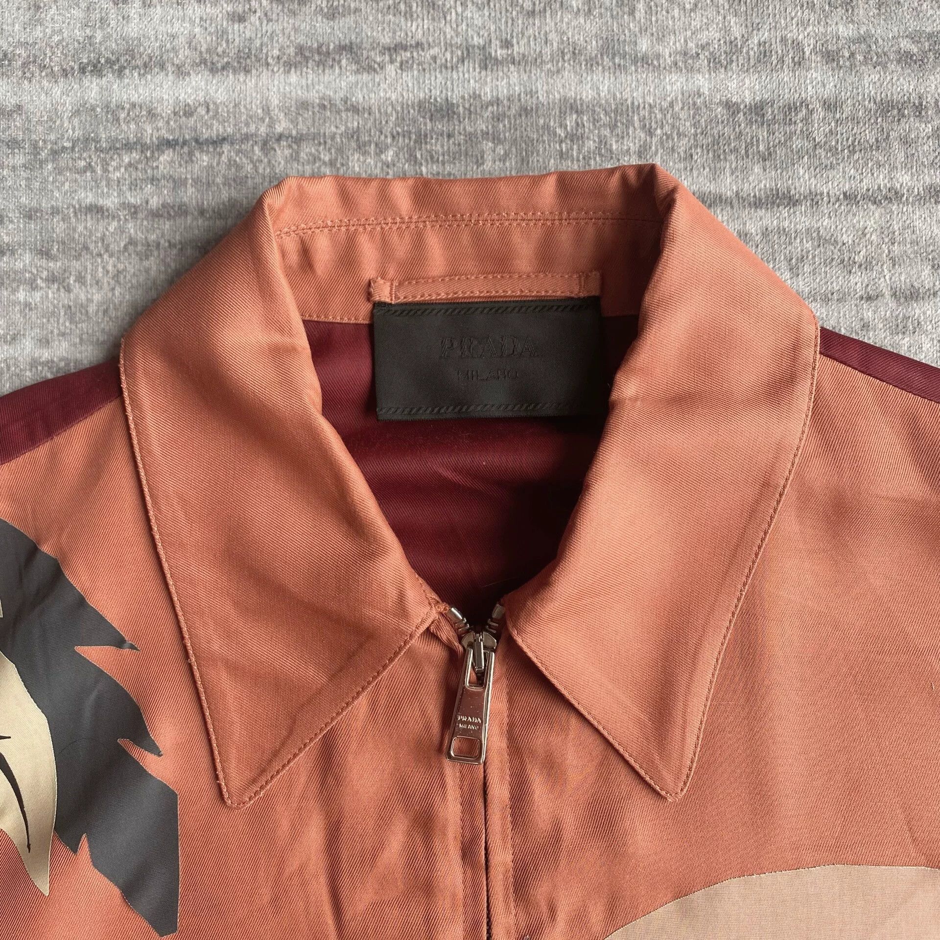 Prada Prada Sunset Jacket with Silk Print Size US XS / EU 42 / 0 - 6 Thumbnail