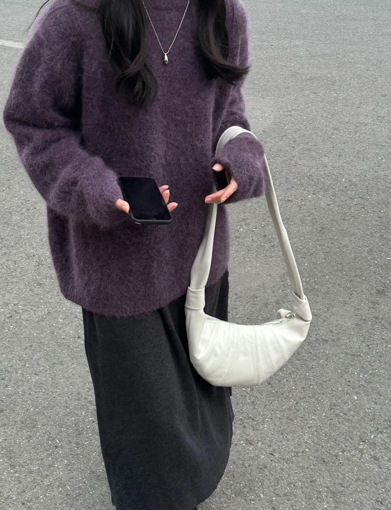 Lemaire Lemaire White Leather Shoulder Bag Size ONE SIZE - 8 Thumbnail