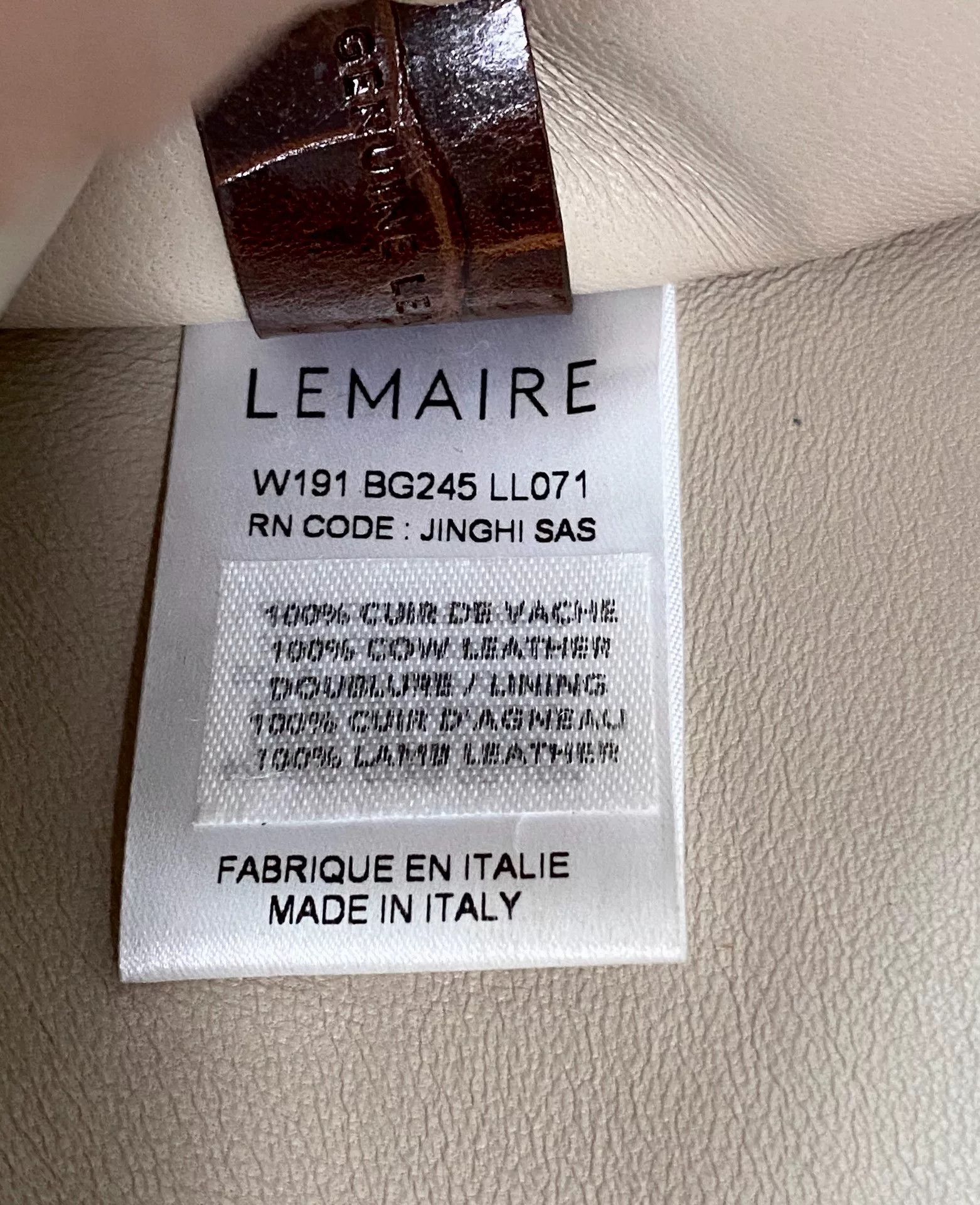 Lemaire burgundy red crocodile texture chain bag Size ONE SIZE - 8 Thumbnail