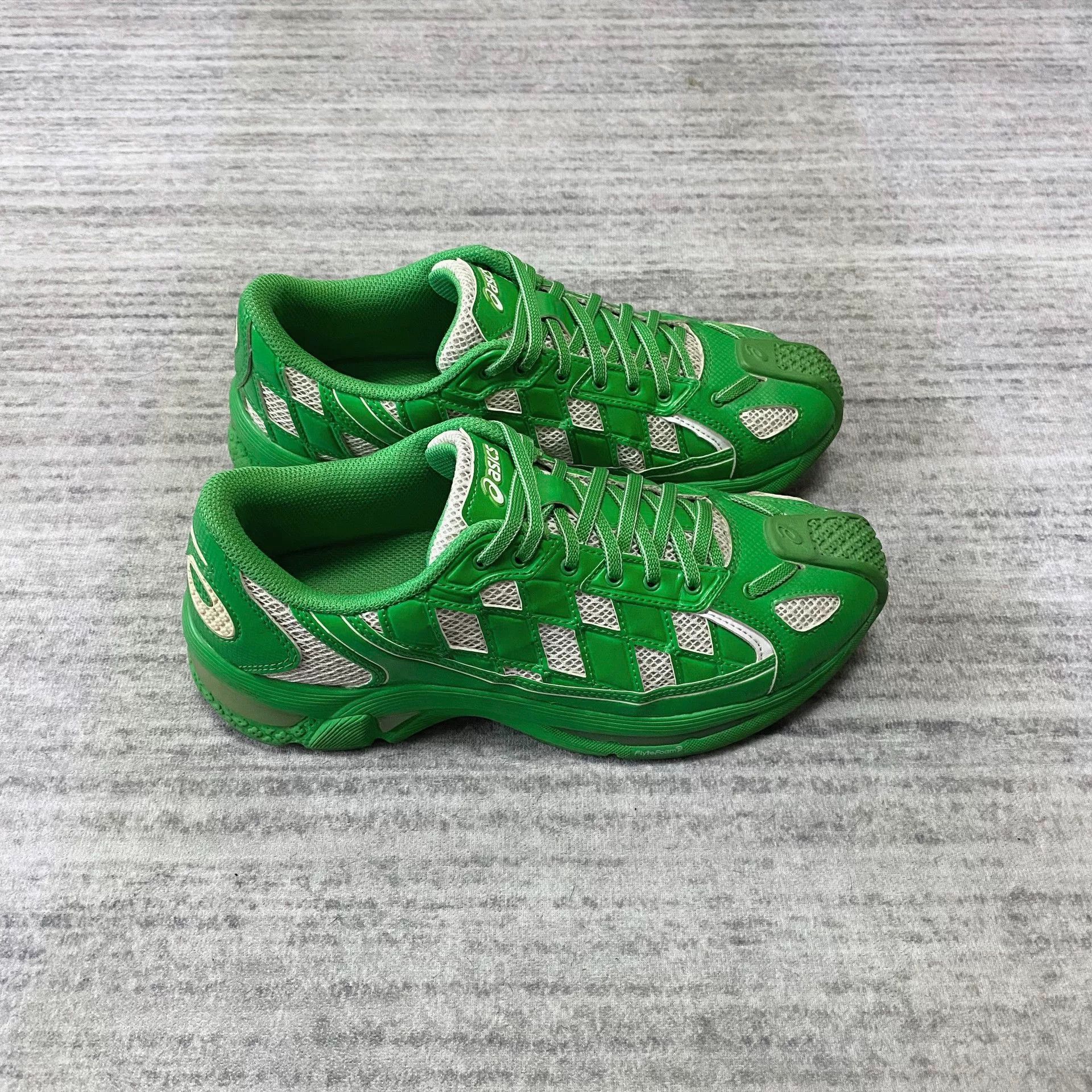 Kiko Kostadinov Kiko Asics Green Geometric Running Sneakers Size US 9.5 / EU 42-43 - 2 Thumbnail