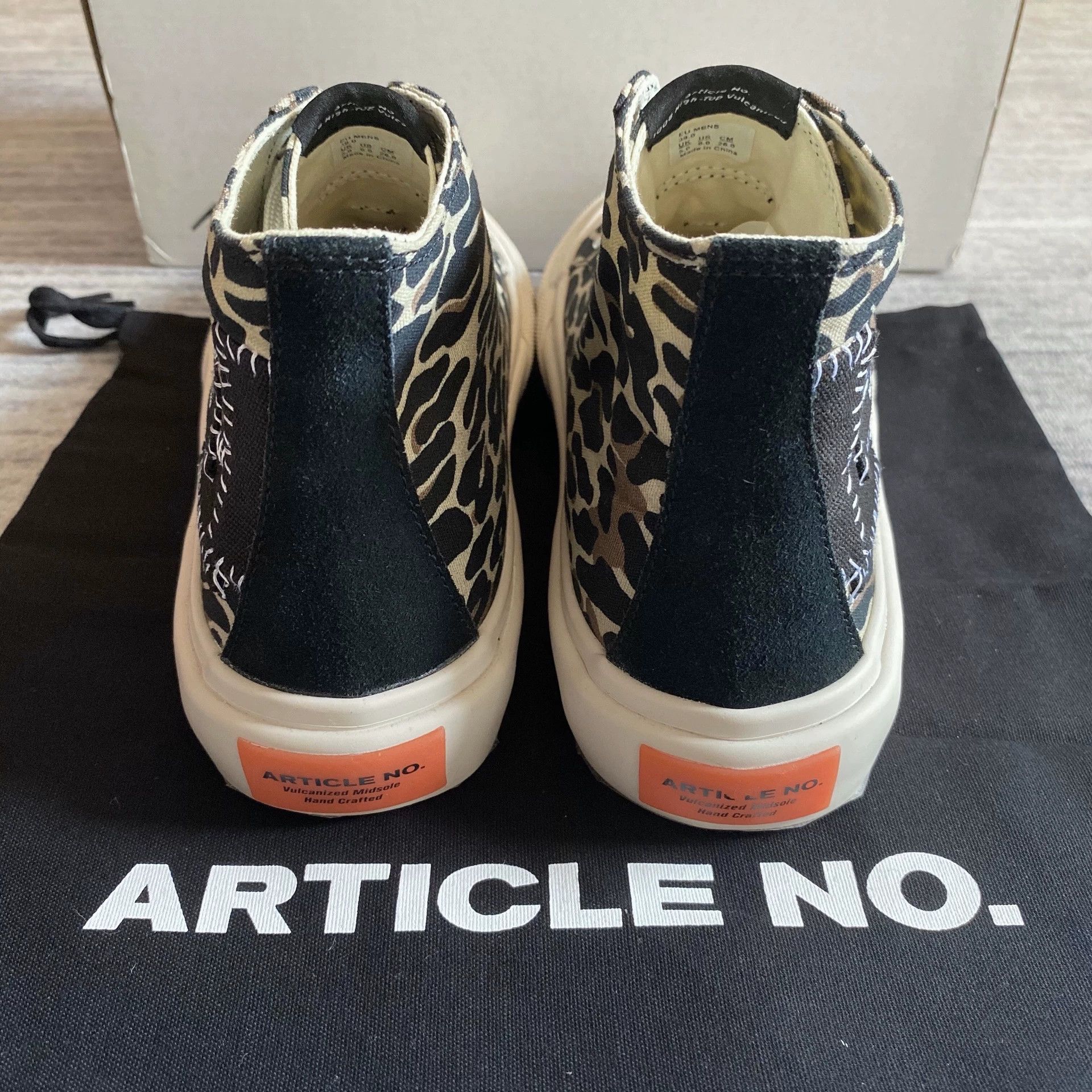 SUPREMEBEING leopard print mid-top canvas sneakers Size US 8.5 / EU 41-42 - 4 Thumbnail