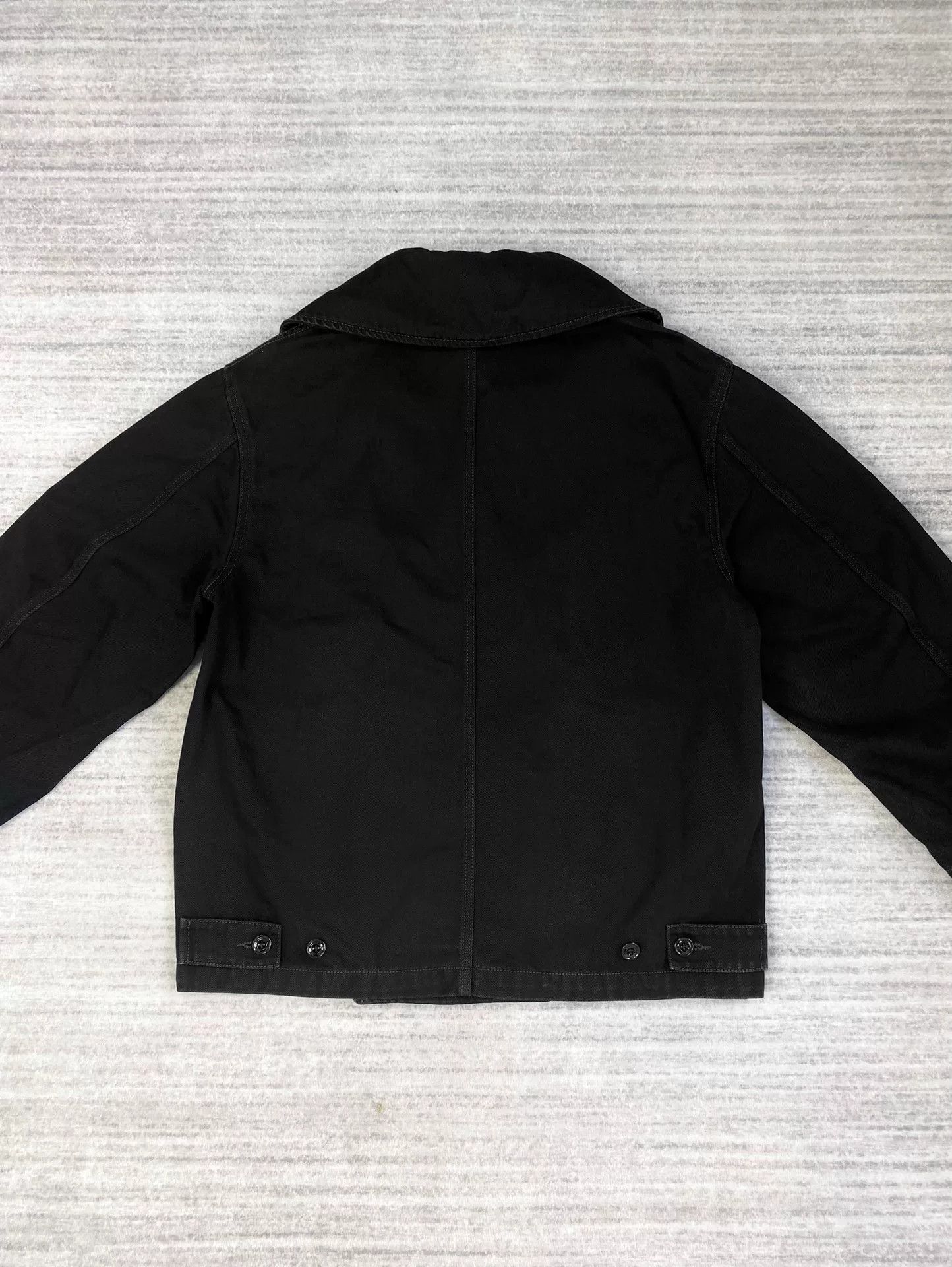Lemaire black double-breasted jacket with collar Size US XXS / EU 40 - 3 Thumbnail