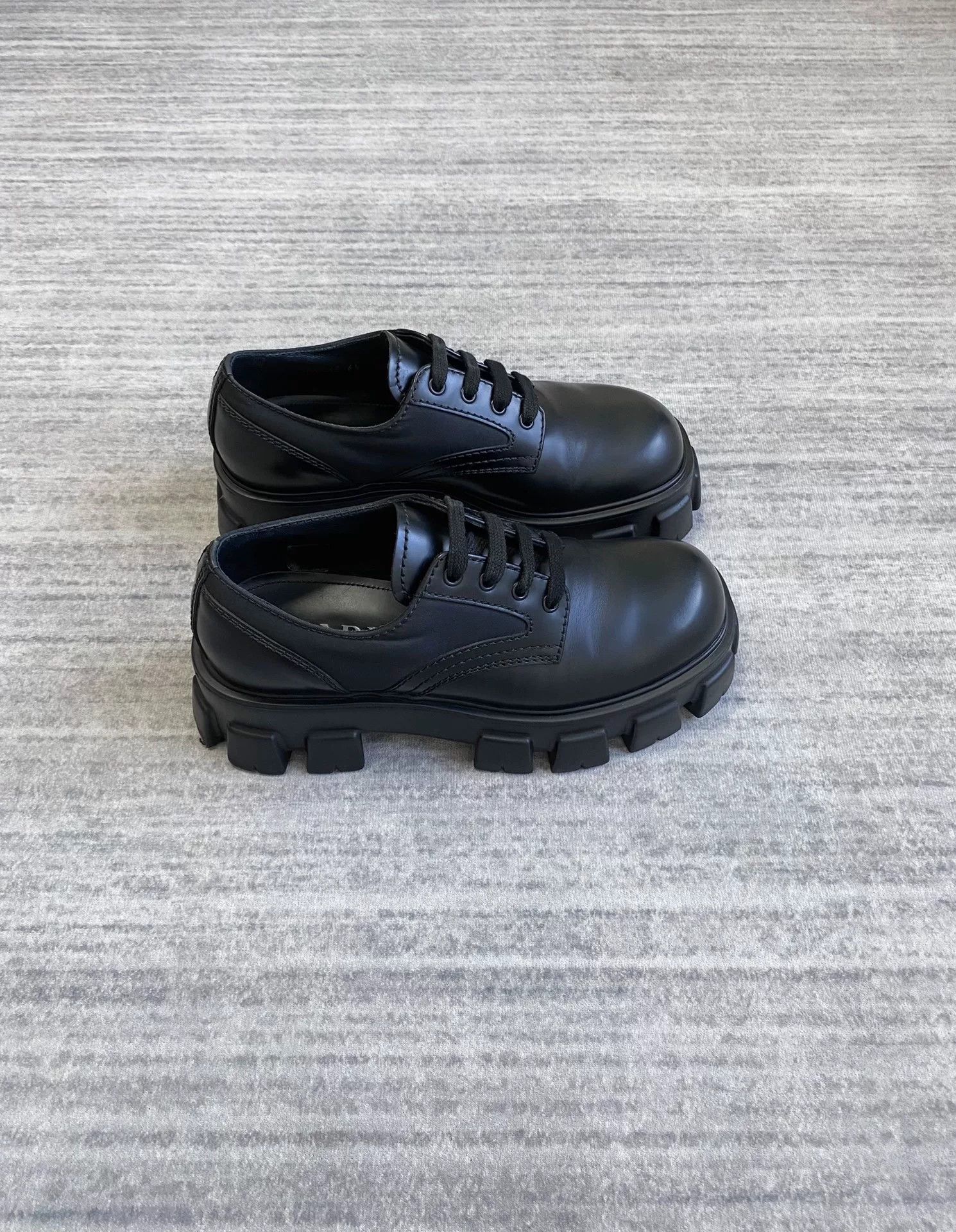 Prada prada monolith thick-soled derby shoes Size US 8.5 / EU 41-42 - 2 Thumbnail