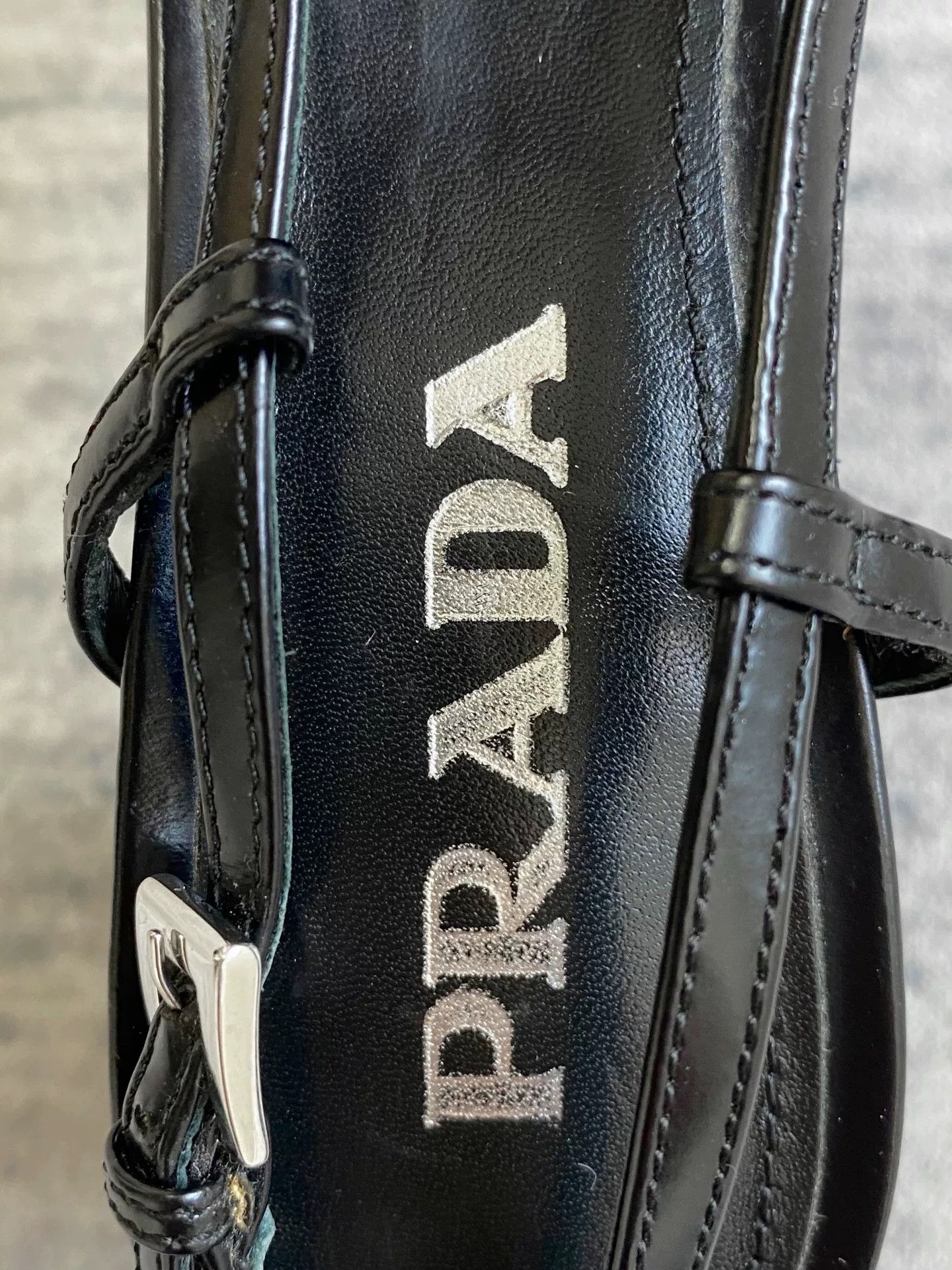 Prada prada black square toe kitten heels Size US 6 / IT 36 - 8 Thumbnail