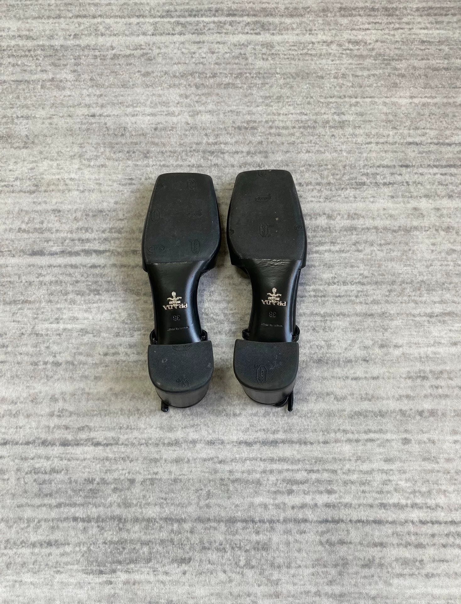 Prada prada black square toe kitten heels Size US 6 / IT 36 - 5 Thumbnail