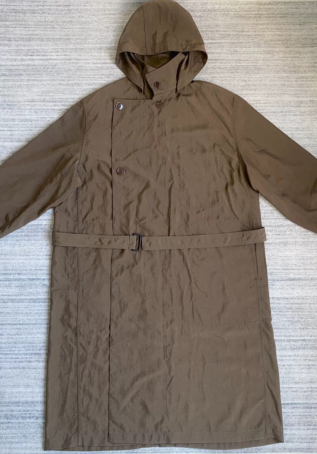 Lemaire brown belted trench coat with military silhouette Size US XL / EU 56 / 4 - 2 Thumbnail