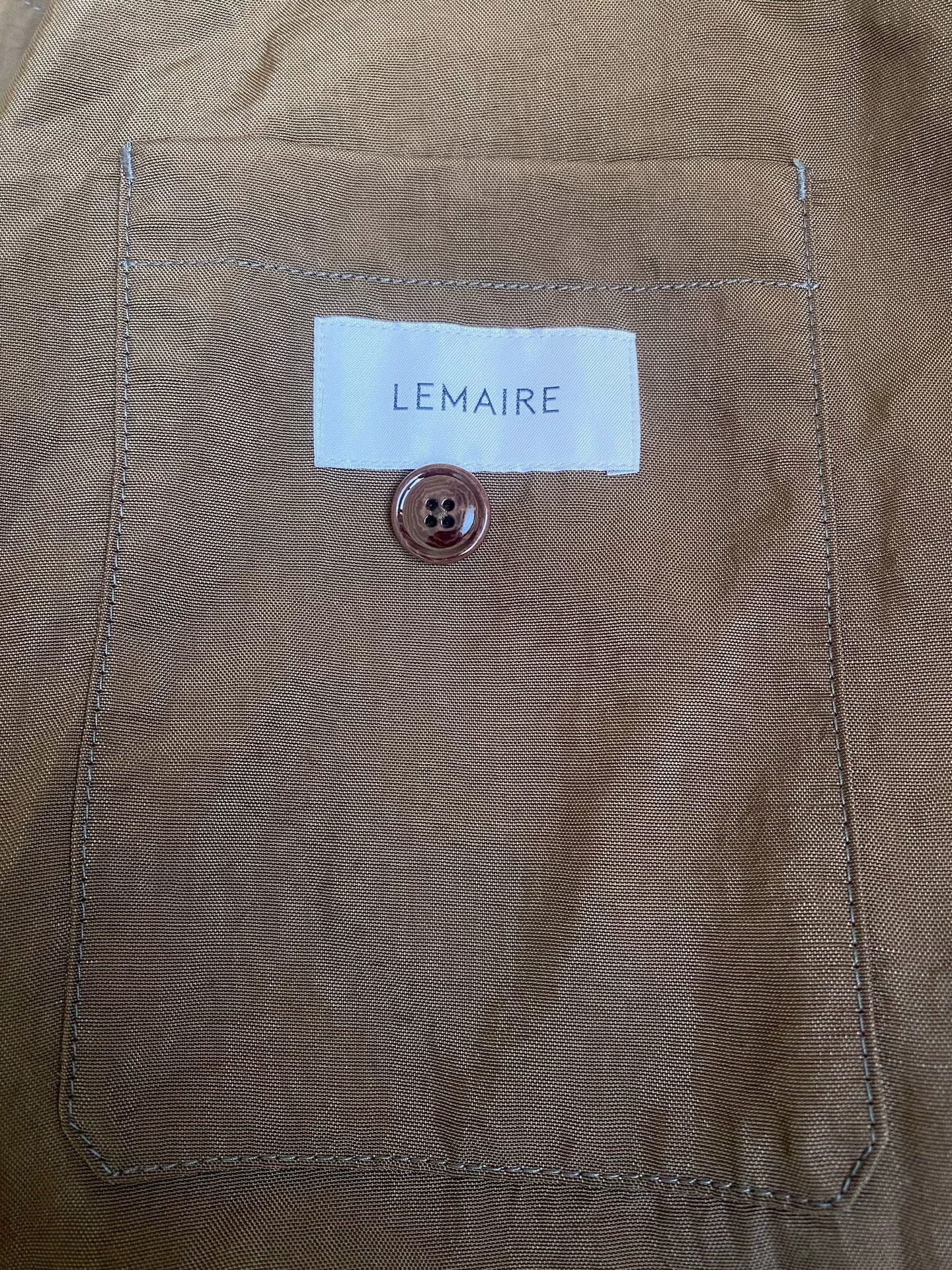 Lemaire brown belted trench coat with military silhouette Size US XL / EU 56 / 4 - 6 Thumbnail