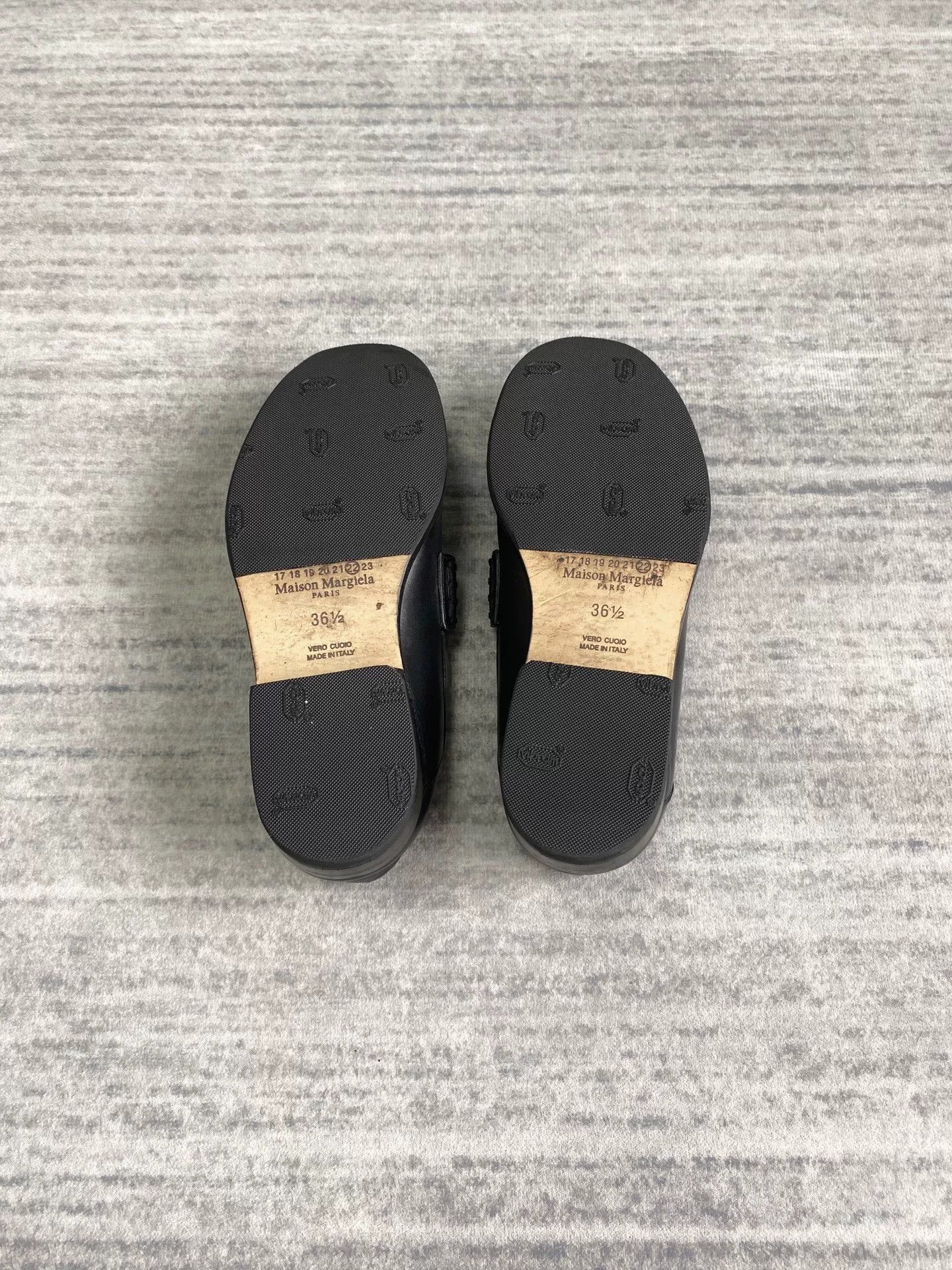 Maison Margiela Maison Margiela Black Leather Mary Jane Loafers Size US 6.5 / EU 39-40 - 6 Thumbnail