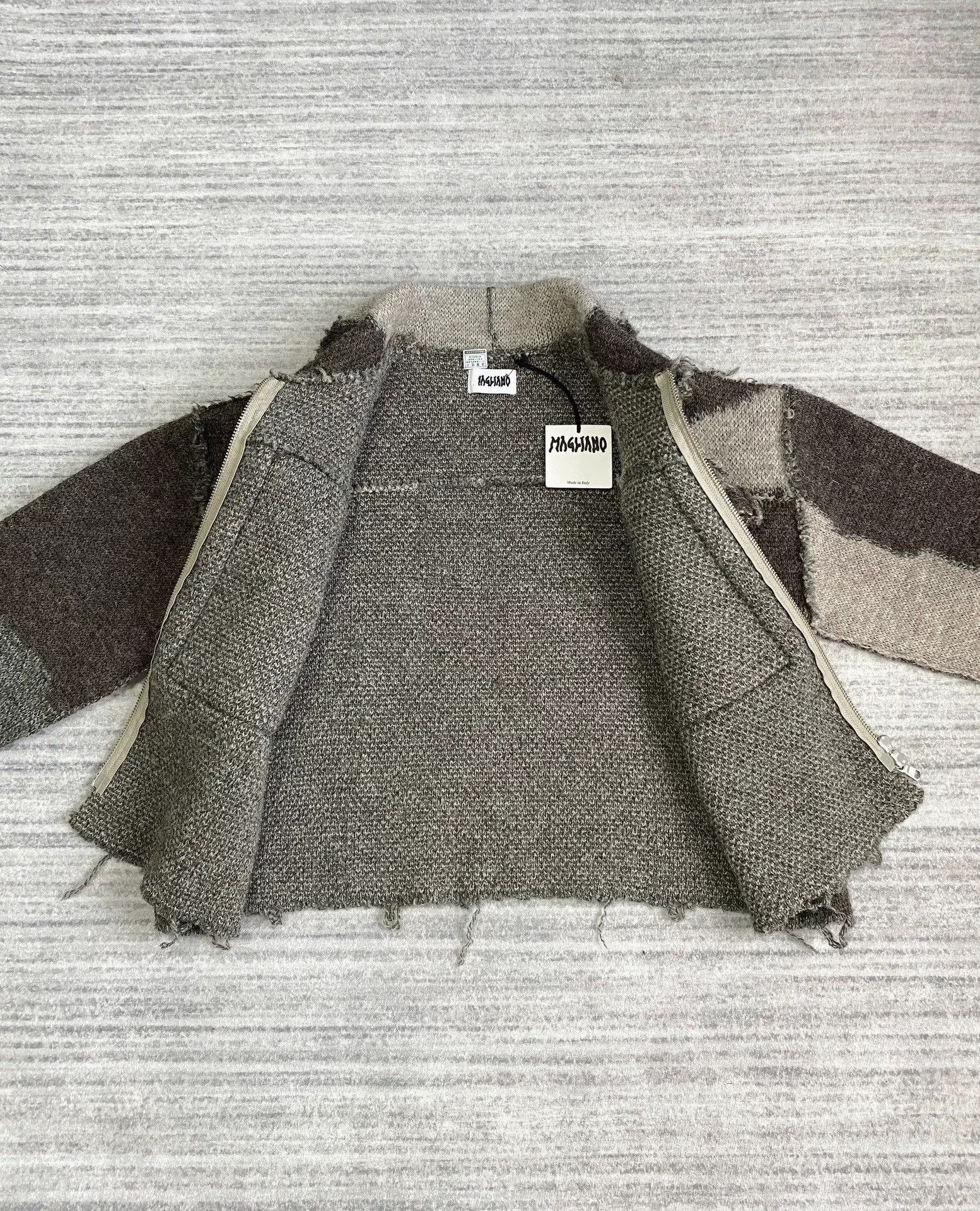 Magliano Deconstructed Wool Zip Jacket with Color Block Size US S / EU 44-46 / 1 - 4 Thumbnail