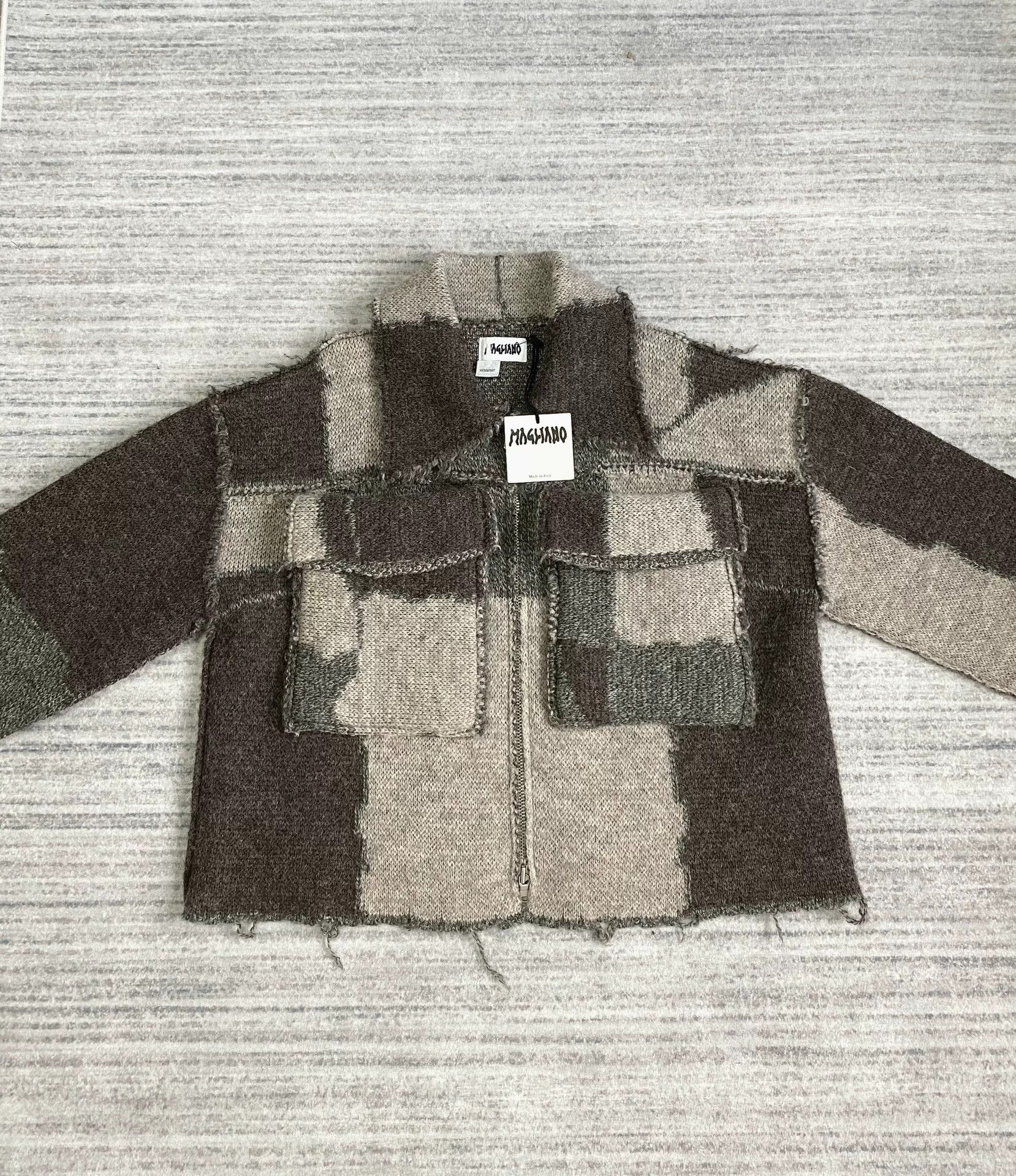 Magliano Deconstructed Wool Zip Jacket with Color Block Size US S / EU 44-46 / 1 - 2 Thumbnail