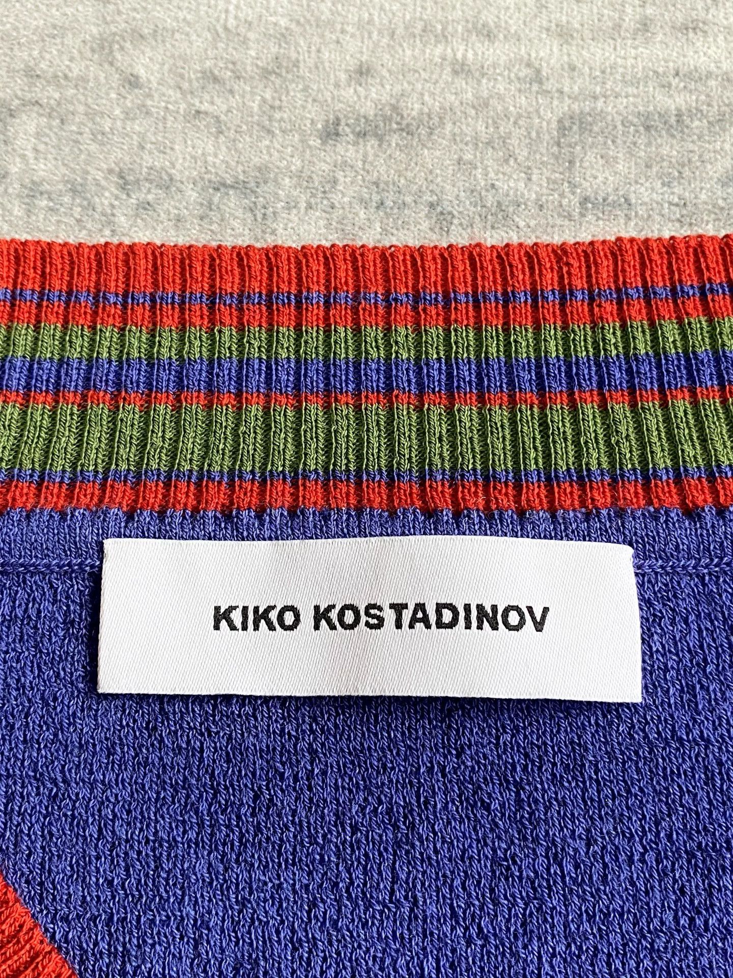 Kiko Kostadinov Kiko Kostadinov Purple Knit Vest with Color Blocks Size US L / EU 52-54 / 3 - 5 Thumbnail