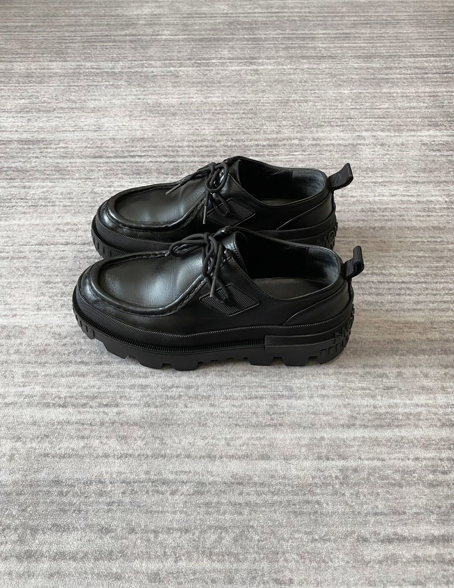 Moncler Moncler Black Layered Derby Loafers Size US 8.5 / EU 41-42 - 3 Thumbnail