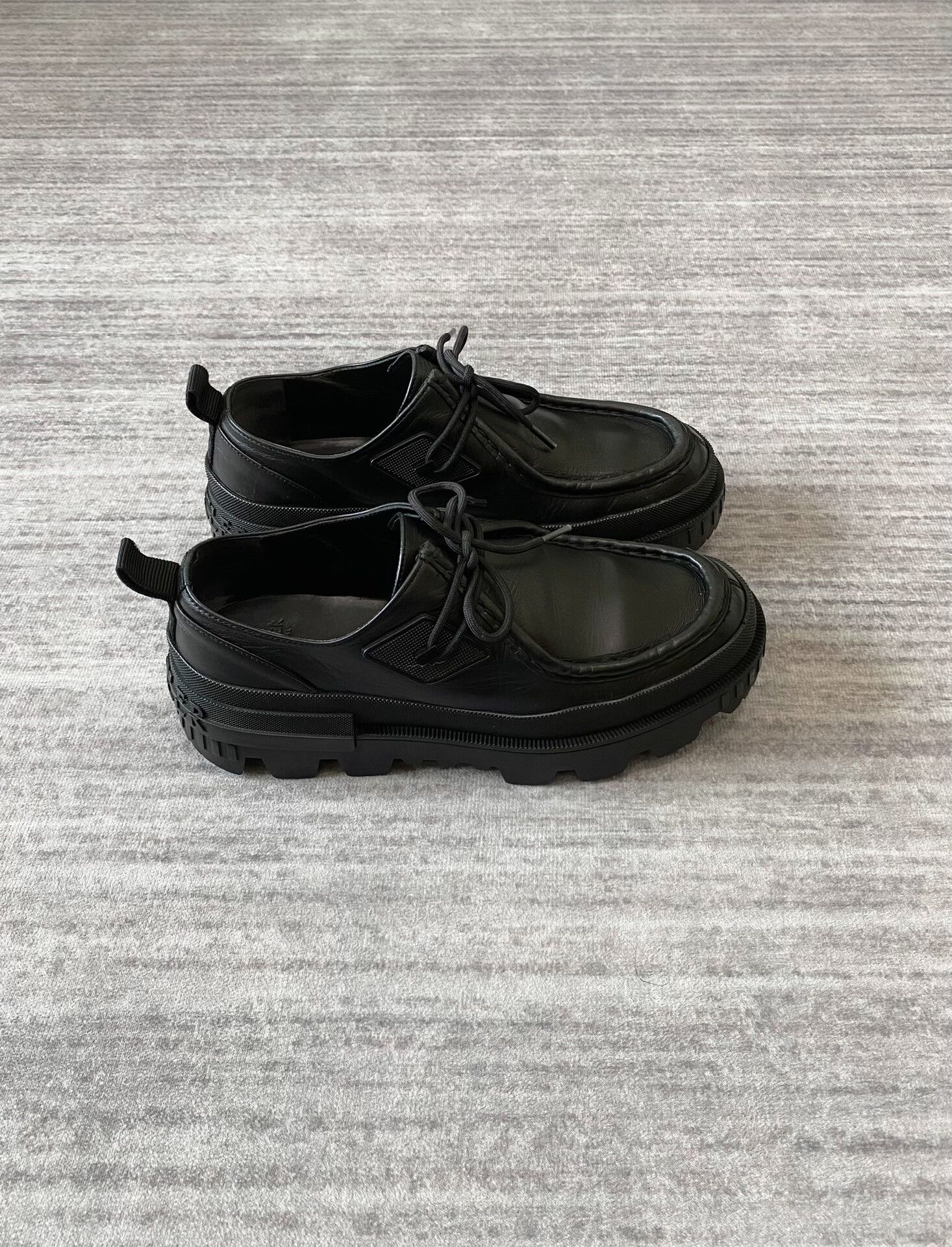 Moncler Moncler Black Layered Derby Loafers Size US 8.5 / EU 41-42 - 2 Thumbnail