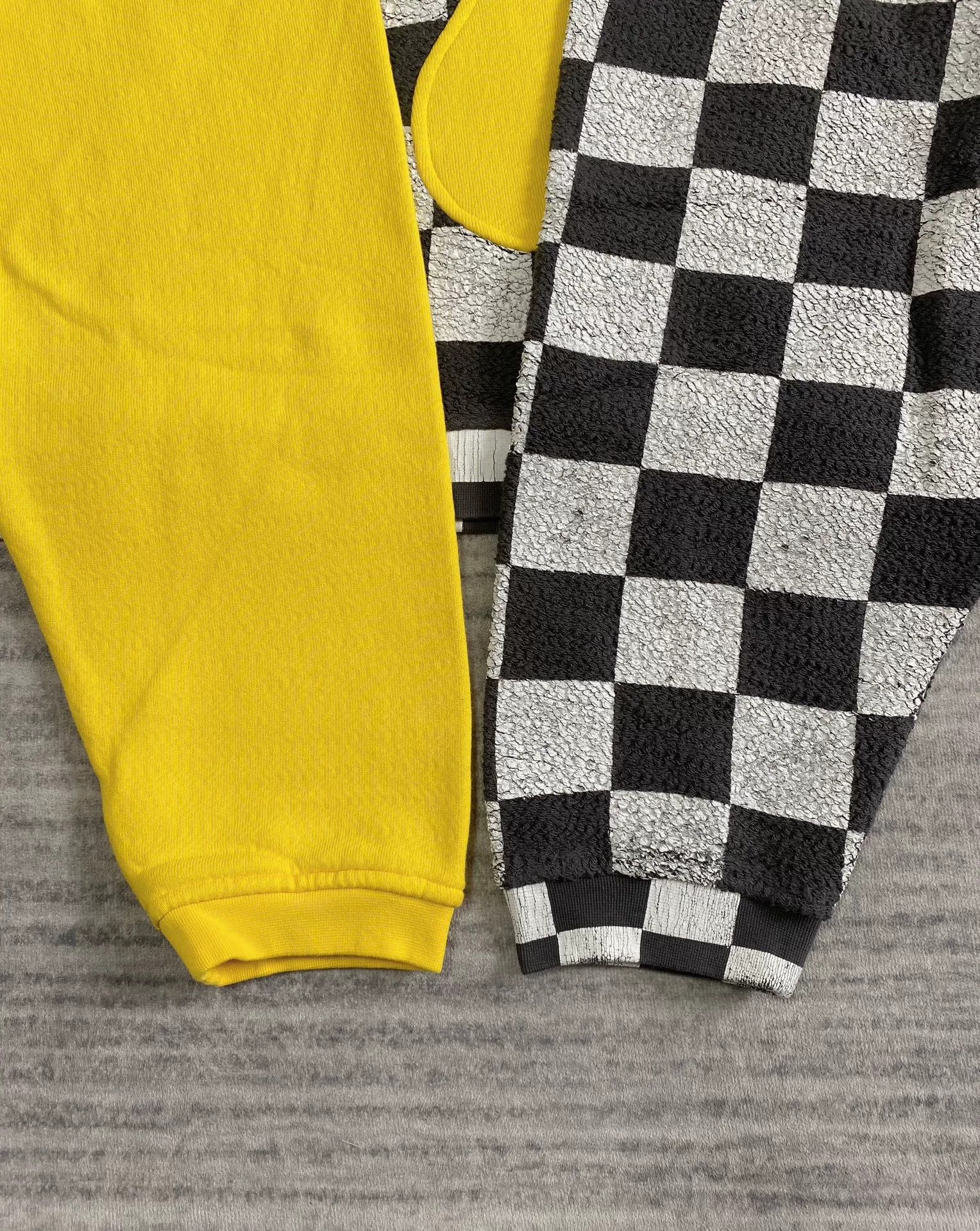 ERL black and yellow checkerboard hooded sweatshirt Size US XL / EU 56 / 4 - 5 Thumbnail