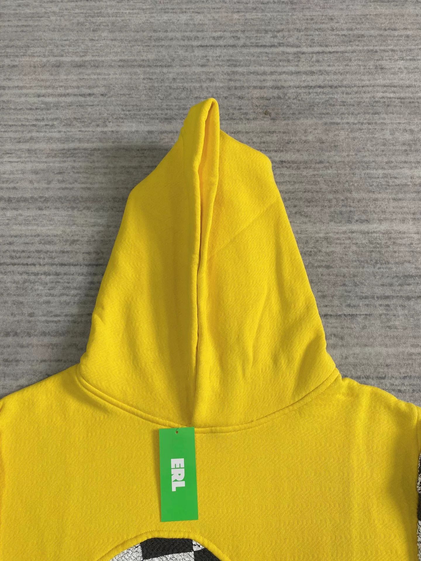 ERL black and yellow checkerboard hooded sweatshirt Size US XL / EU 56 / 4 - 4 Thumbnail
