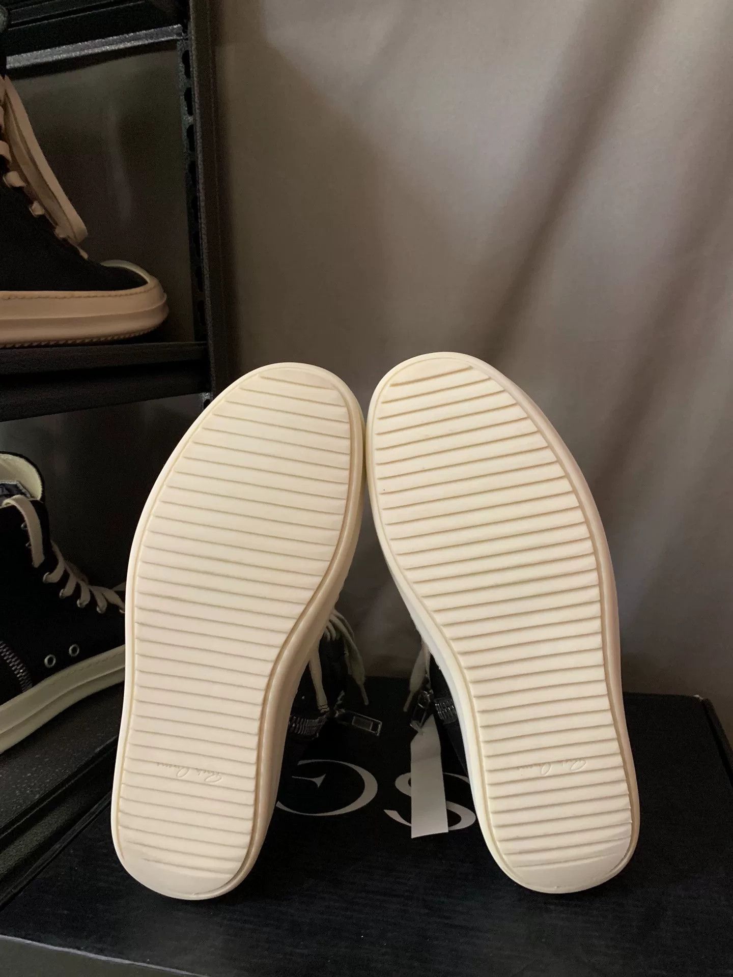 Rick Owens rick owens black leather high-top sneakers Size US 6 / IT 36 - 5 Thumbnail