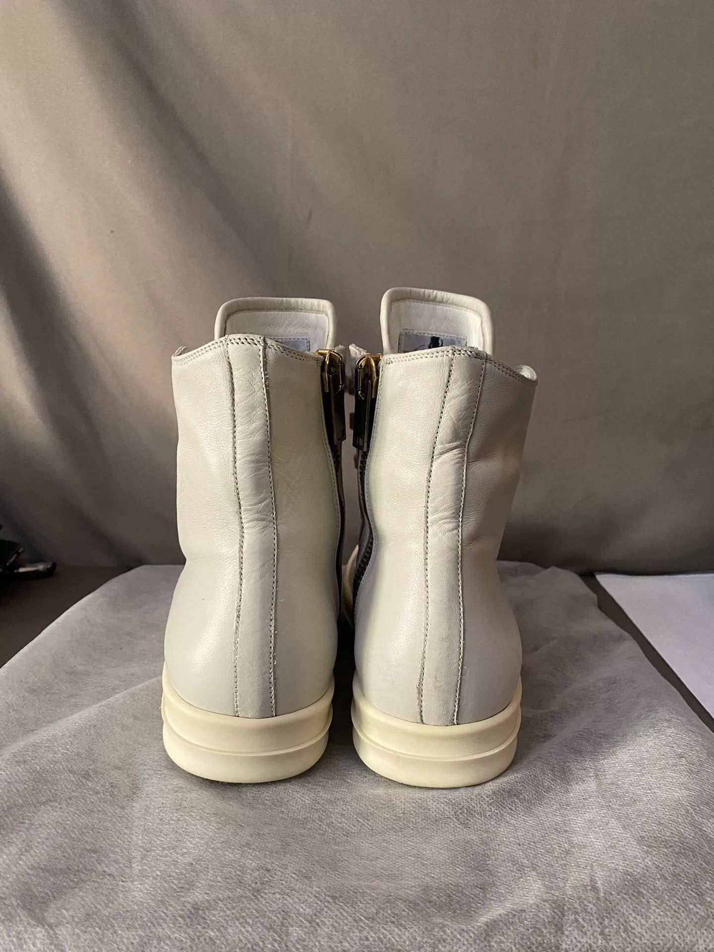 Rick Owens rick owens high-top leather sneakers size 38 Size US 7.5 / IT 37.5 - 4 Thumbnail