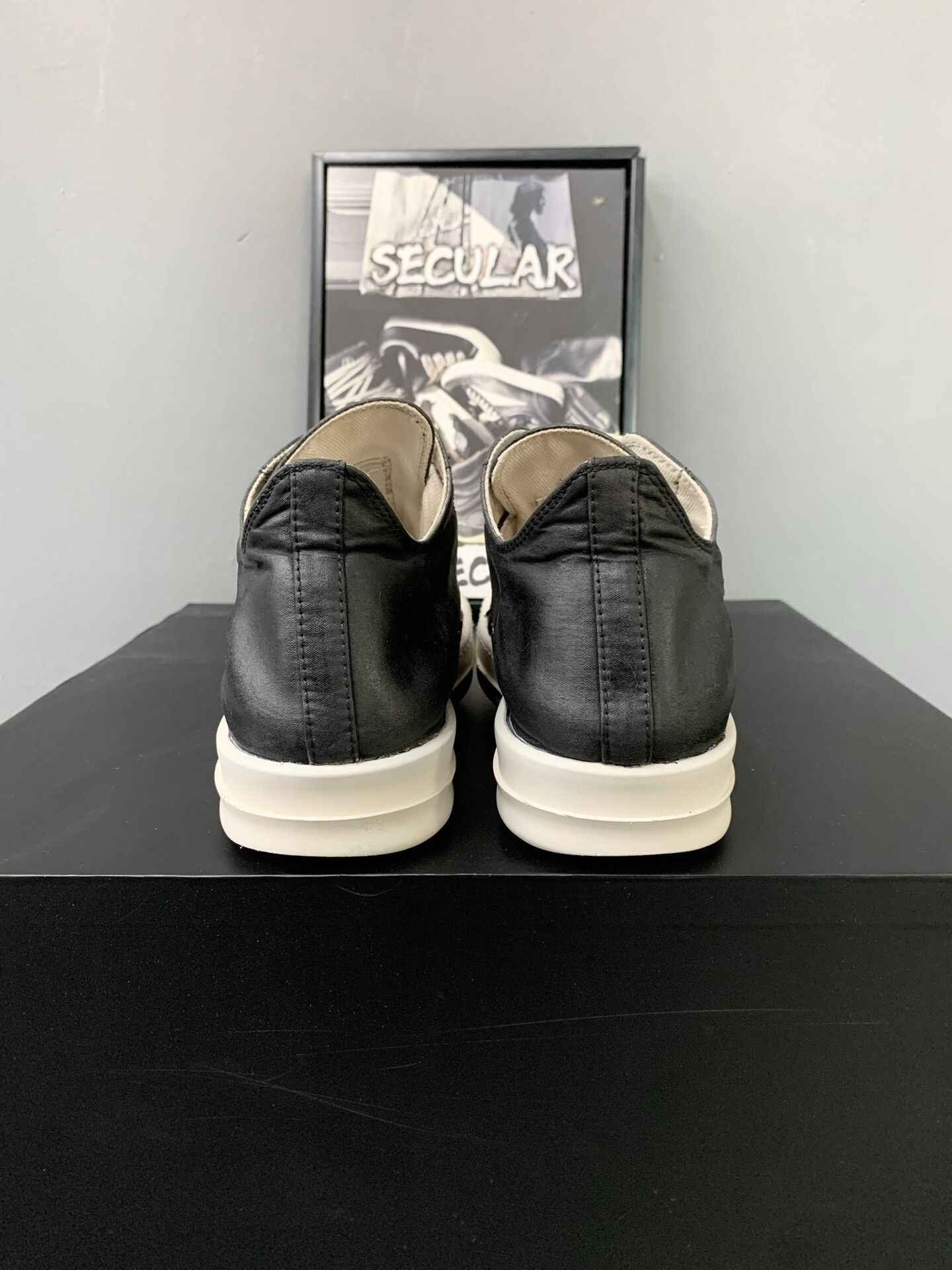 Rick Owens rick owens black and white low-top sneakers Size US 6 / IT 36 - 7 Thumbnail