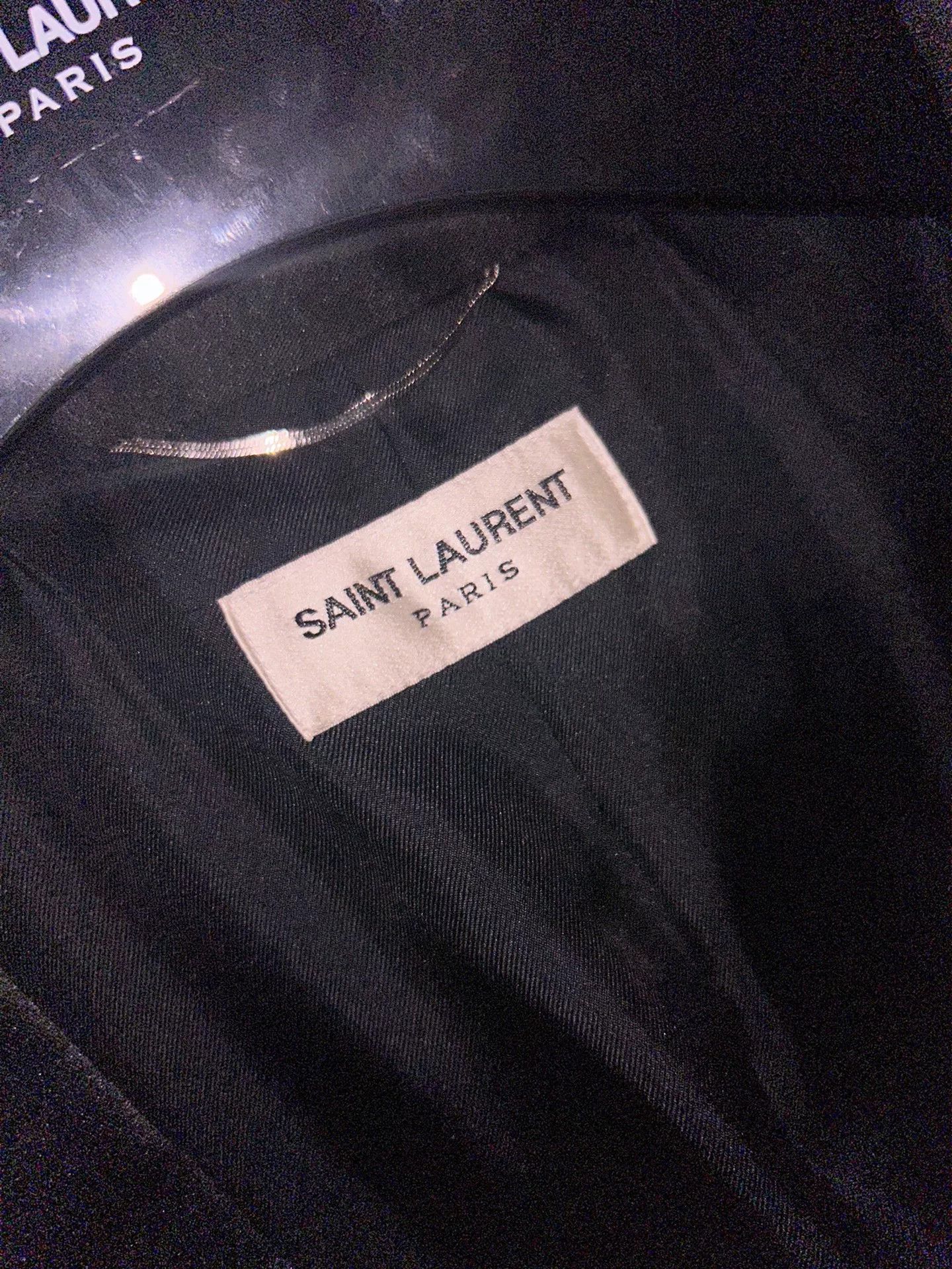 Saint Laurent Paris metallic gold sequin blazer jacket Size US XL / EU 56 / 4 - 3 Thumbnail
