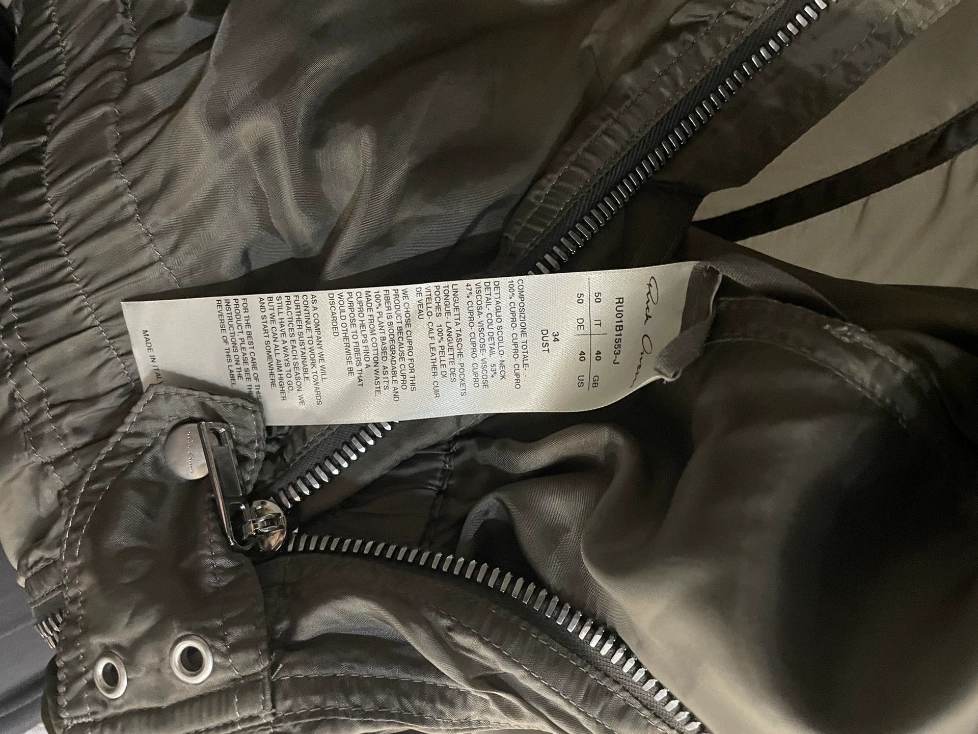 Rick Owens rick owens fogachine larry flightsuit Size US 31 - 3 Thumbnail