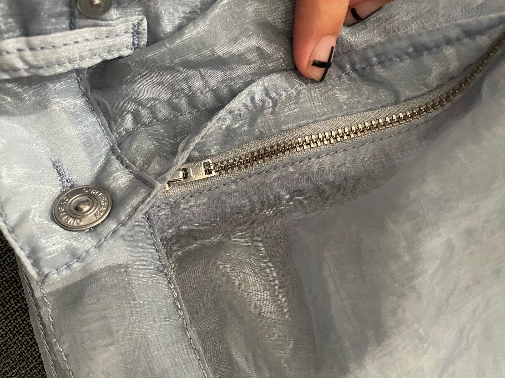 Our Legacy transparent denim pants for layering Size US 31 - 4 Thumbnail