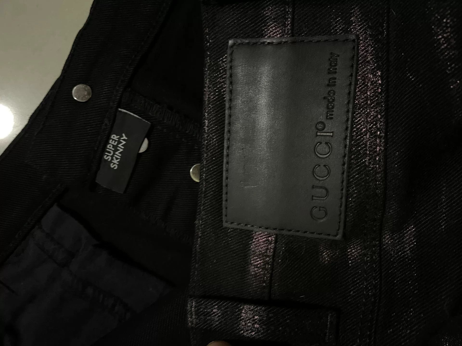 Gucci gucci waxed burgundy fitted jeans size 48 Size US 34 / EU 50 - 5 Thumbnail