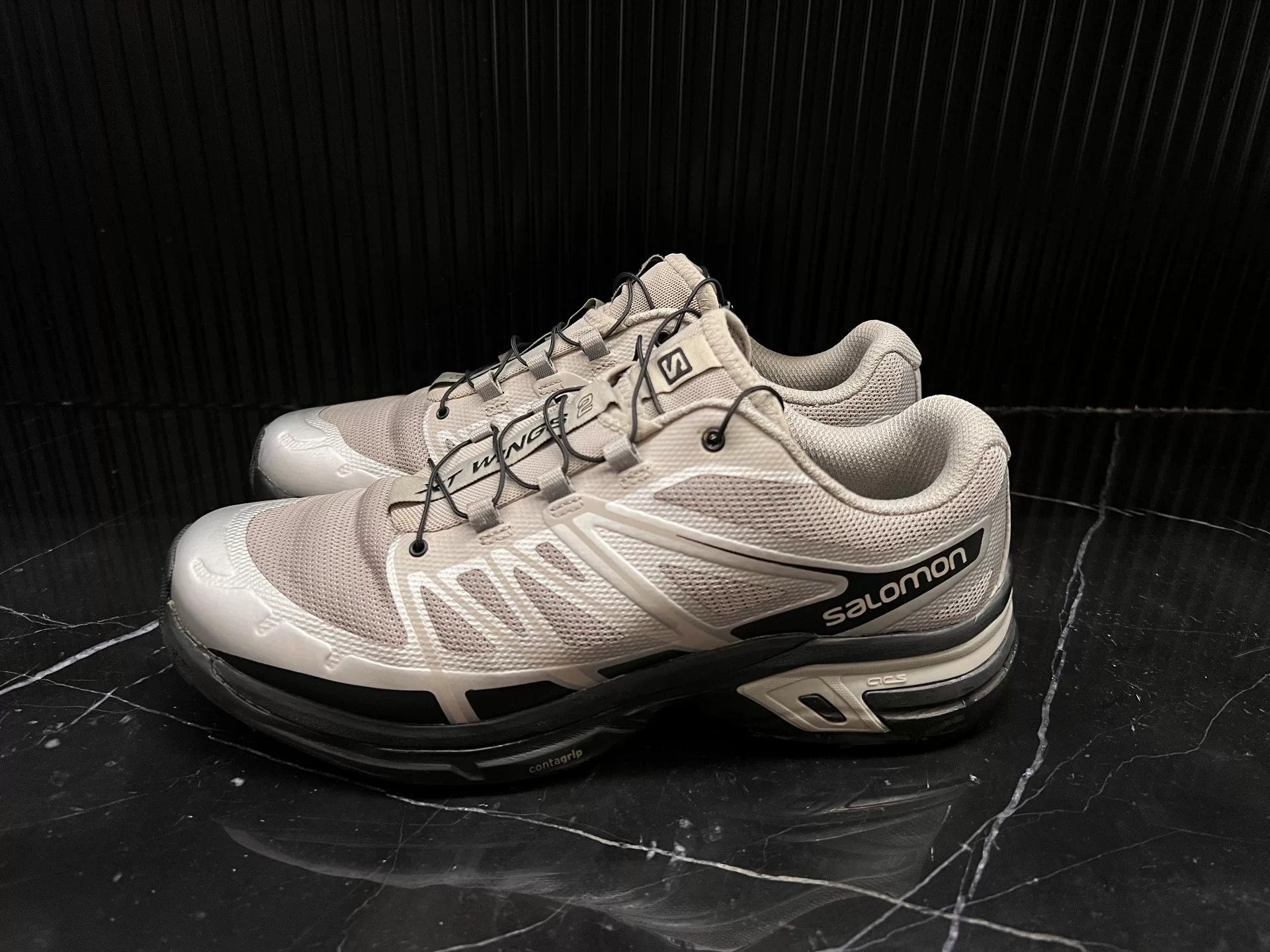 Salomon salomon outdoor retro running shoes XT-WINGS 2 Size US 9 / EU 42 - 3 Thumbnail