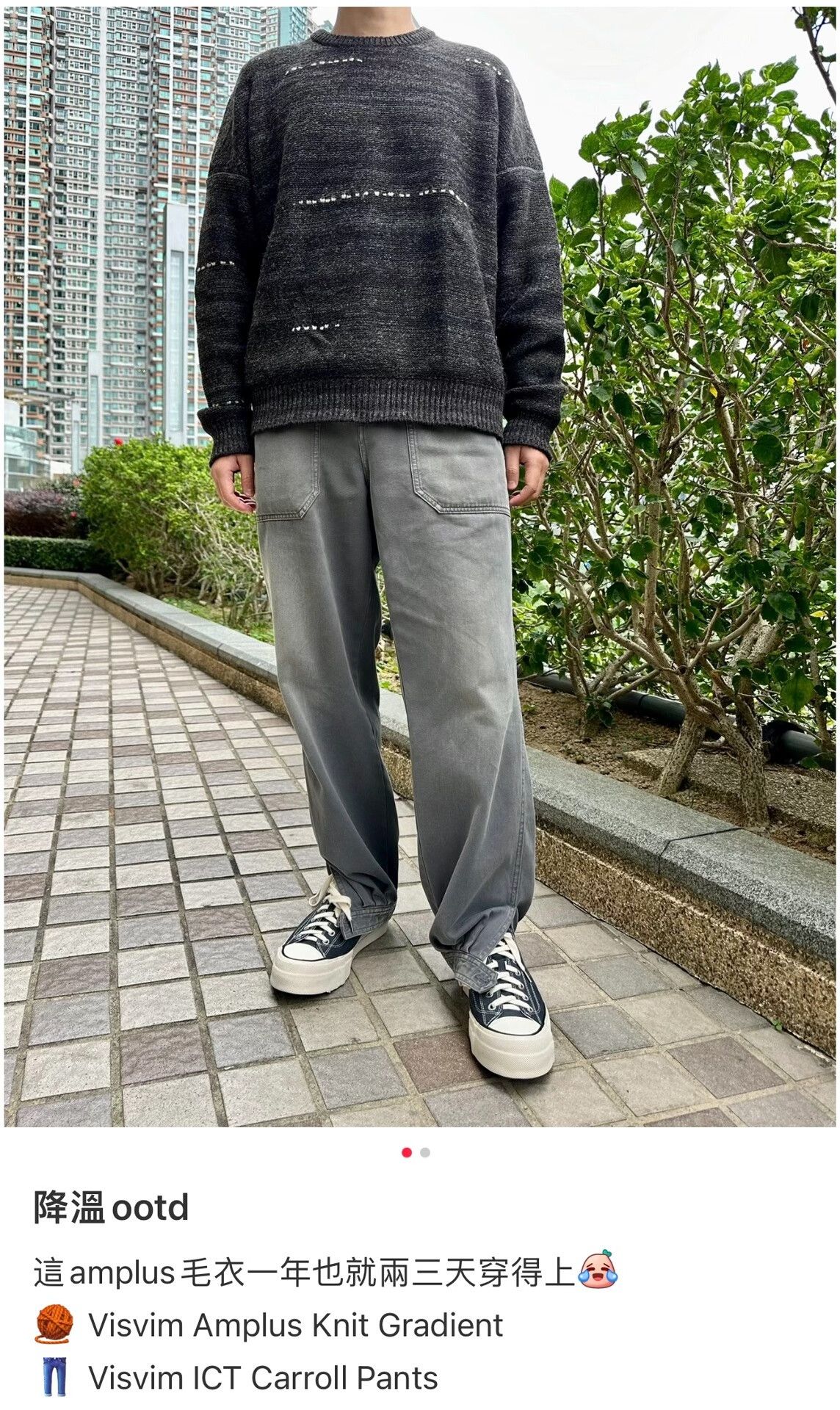 Visvim visvim grey carroll pants with elastic cuffs Size US 30 / EU 46 - 3 Thumbnail