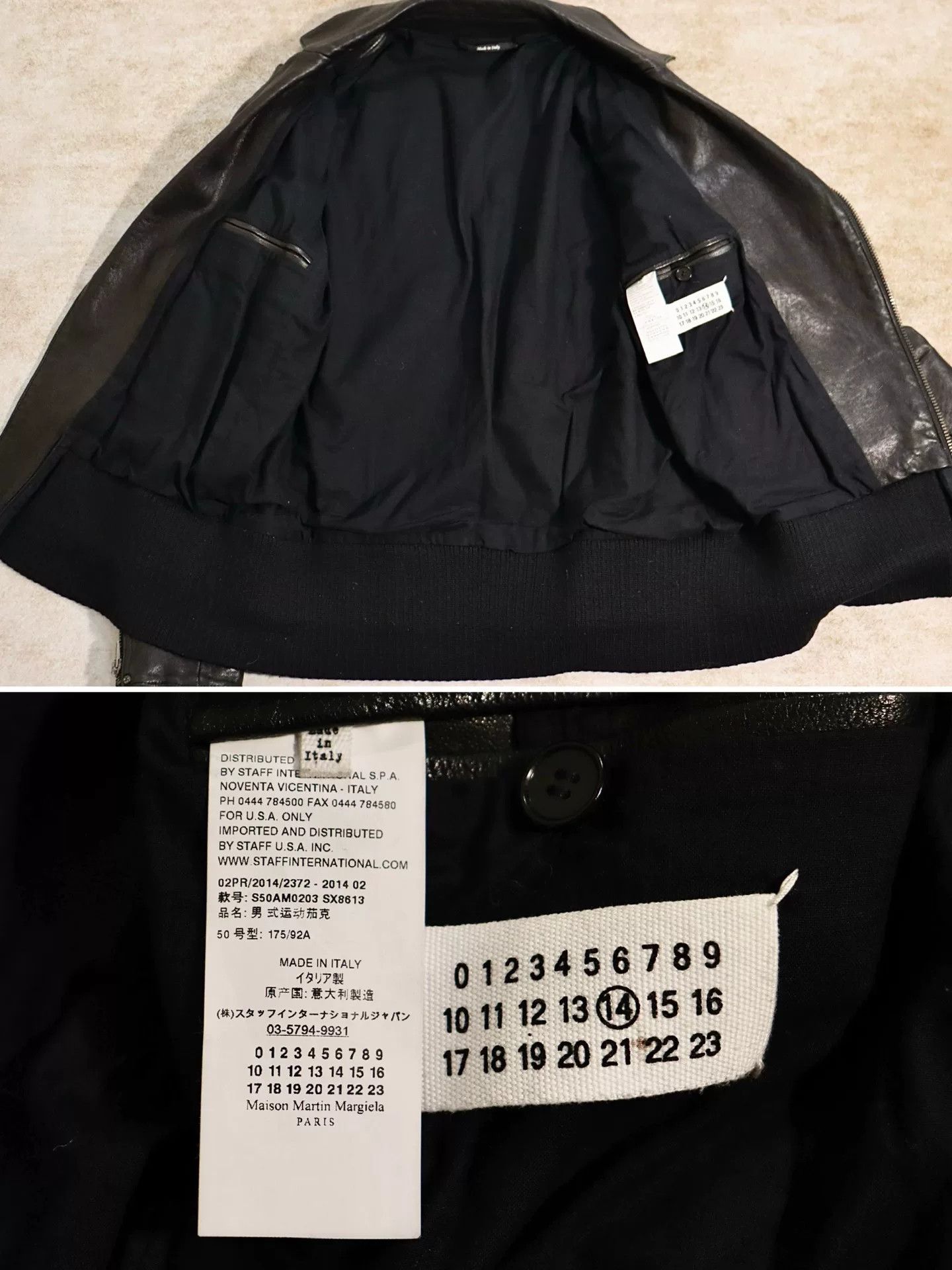 Maison Margiela maison margiela leather motorcycle jacket size l/xl Size US XL / EU 56 / 4 - 9 Thumbnail